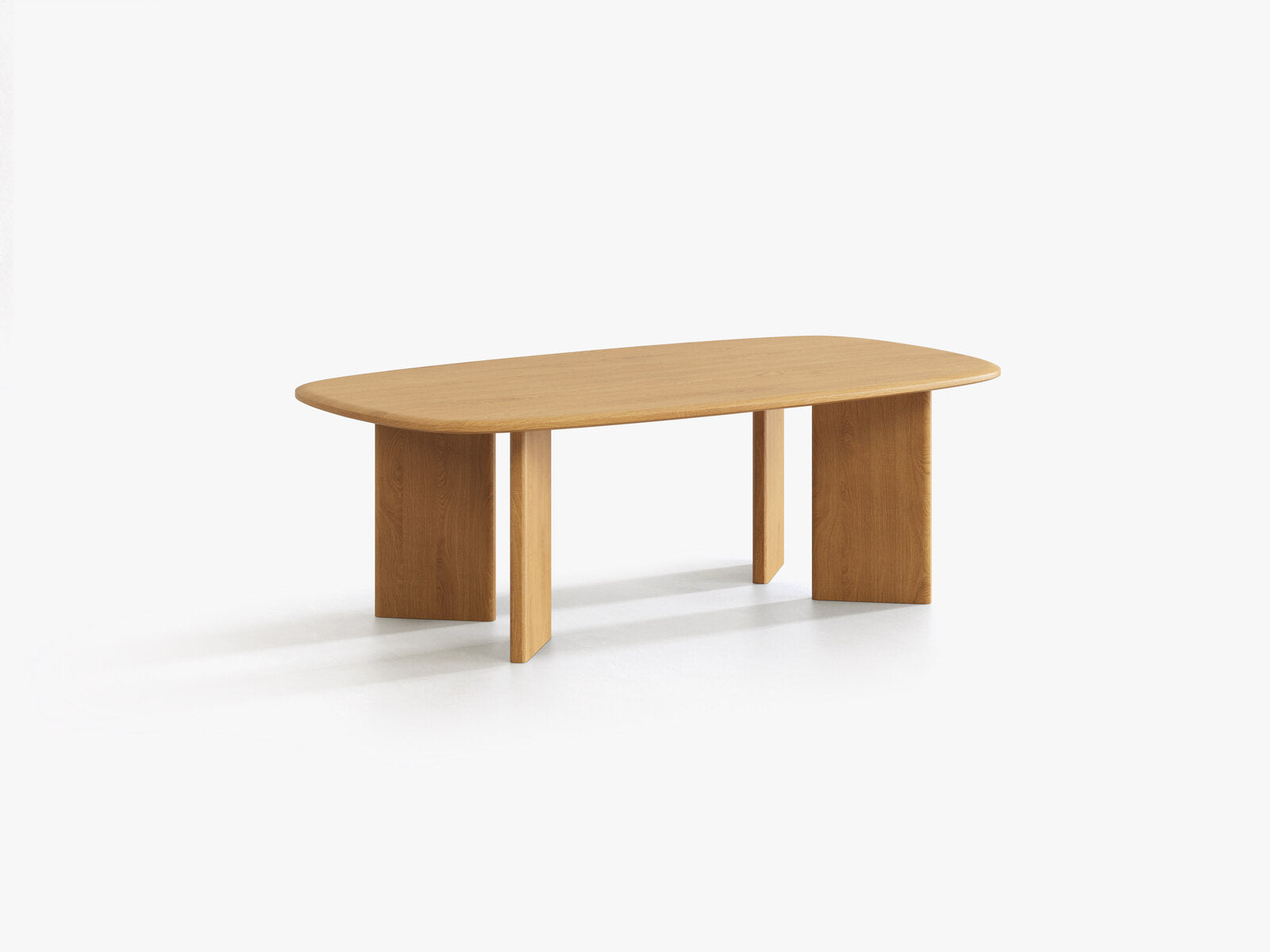 Micadoni Charlotte Couchtisch Eiche Natur 120 x 60 cm