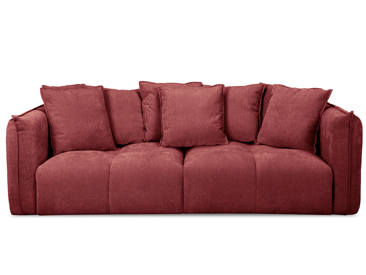 Bobochic Harlem Sofa 3-Sitzer Stoff Rot