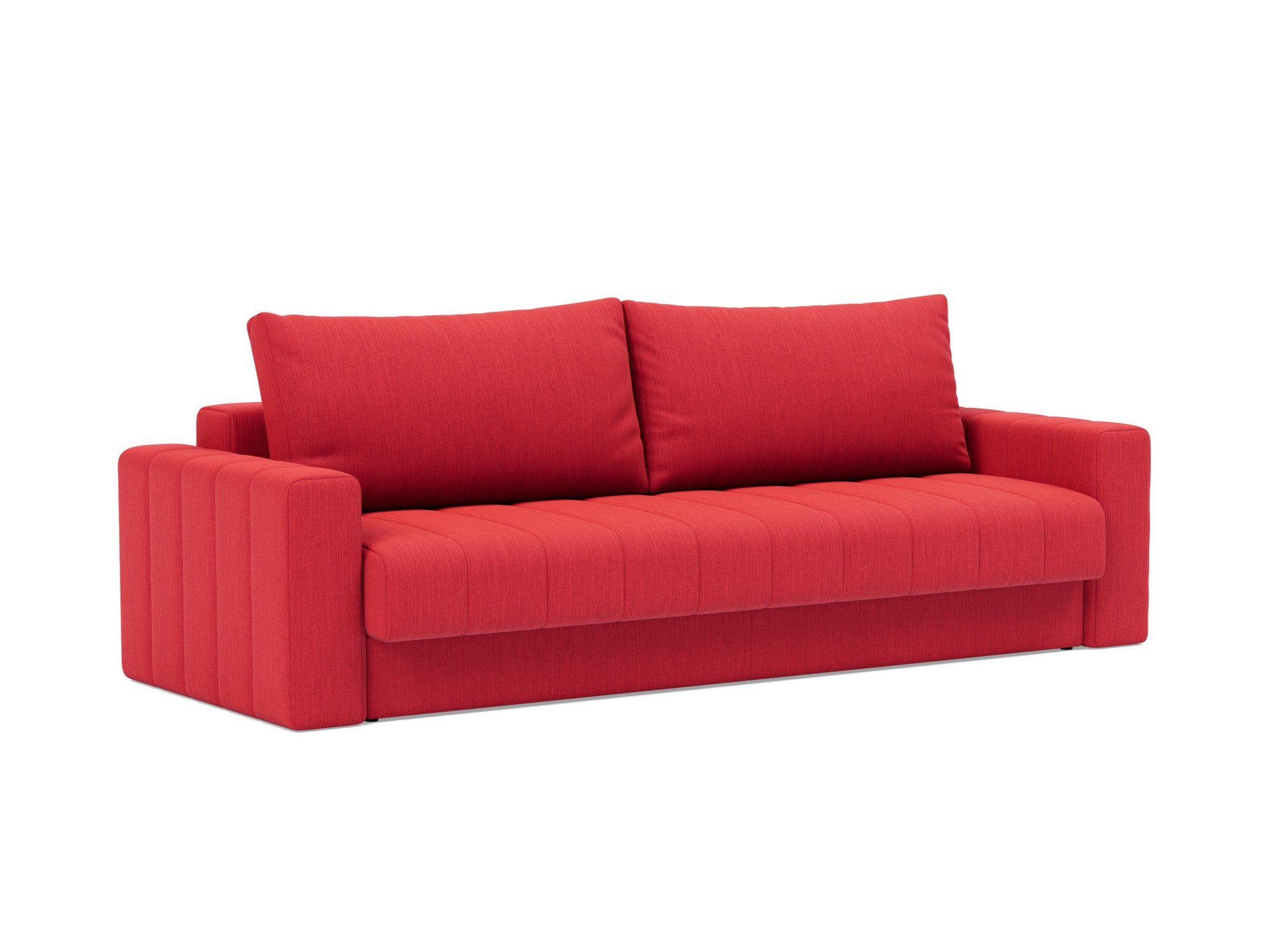 Schlafsofa Akello mit Armlehnen Flachgewebe Elegance 511-Red