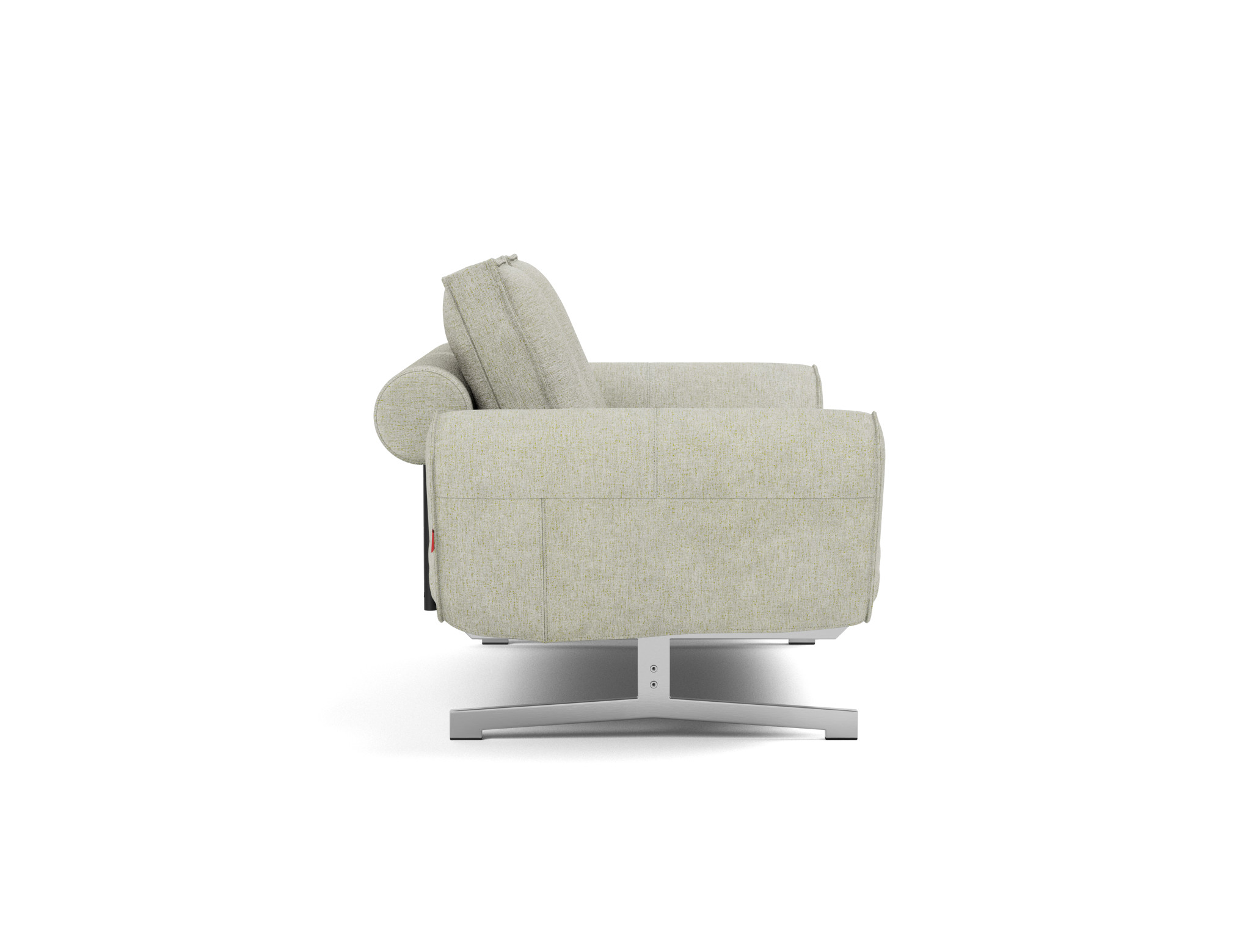 Tagesbett Ghia Flachgewebe Avella 280-Sand Beine Chrom