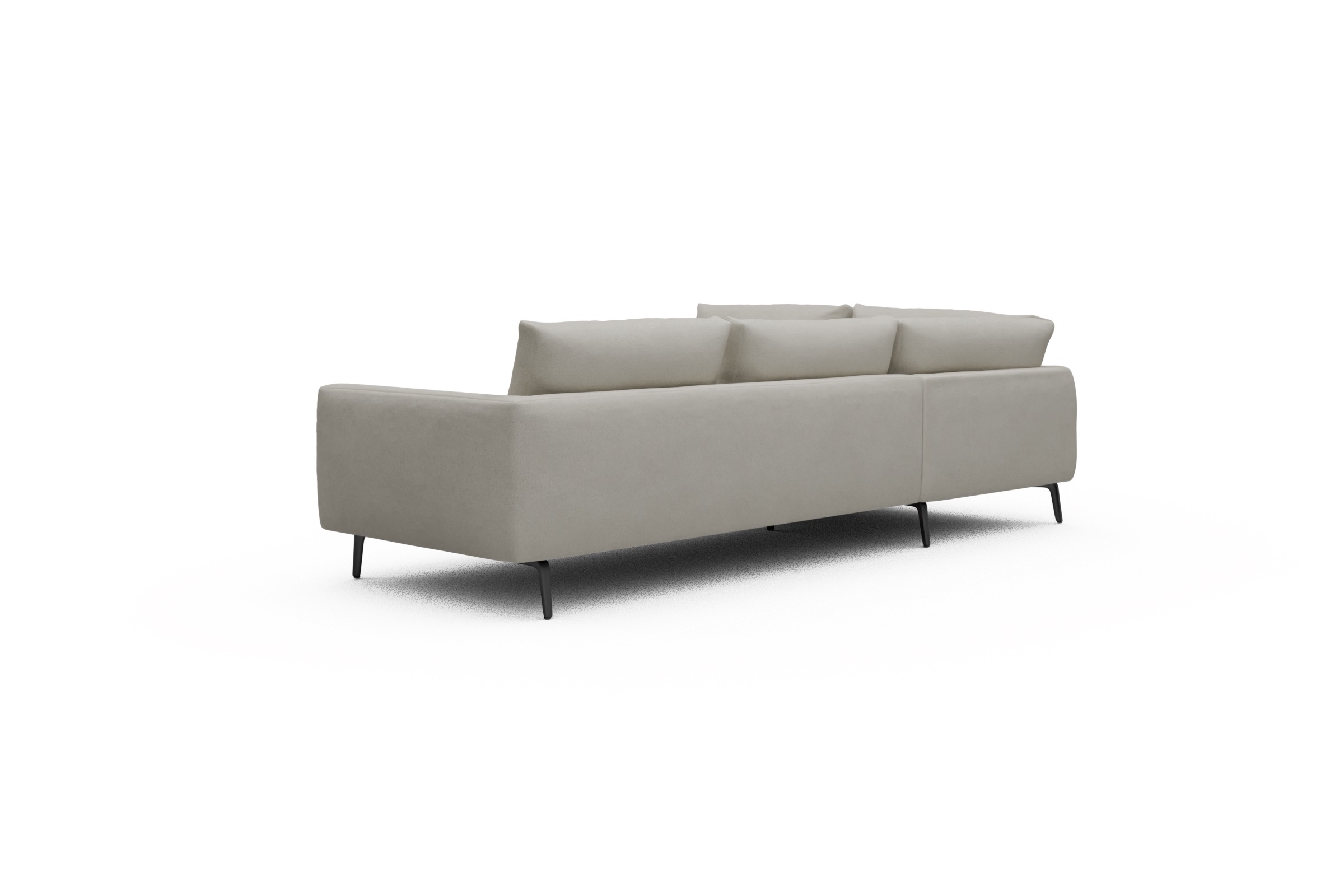 Ecksofa Karl Relax-Ecke links mit 2,5-Sitzer Denari-Clean-Beige
