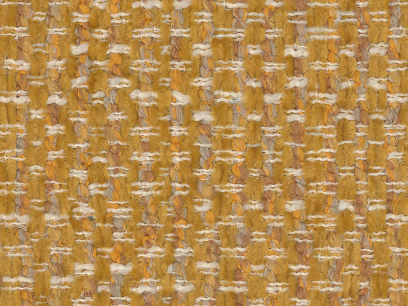 Micadoni Stauraumbett mit Kopfteil Solange Chenille Silencio Senf 140x200