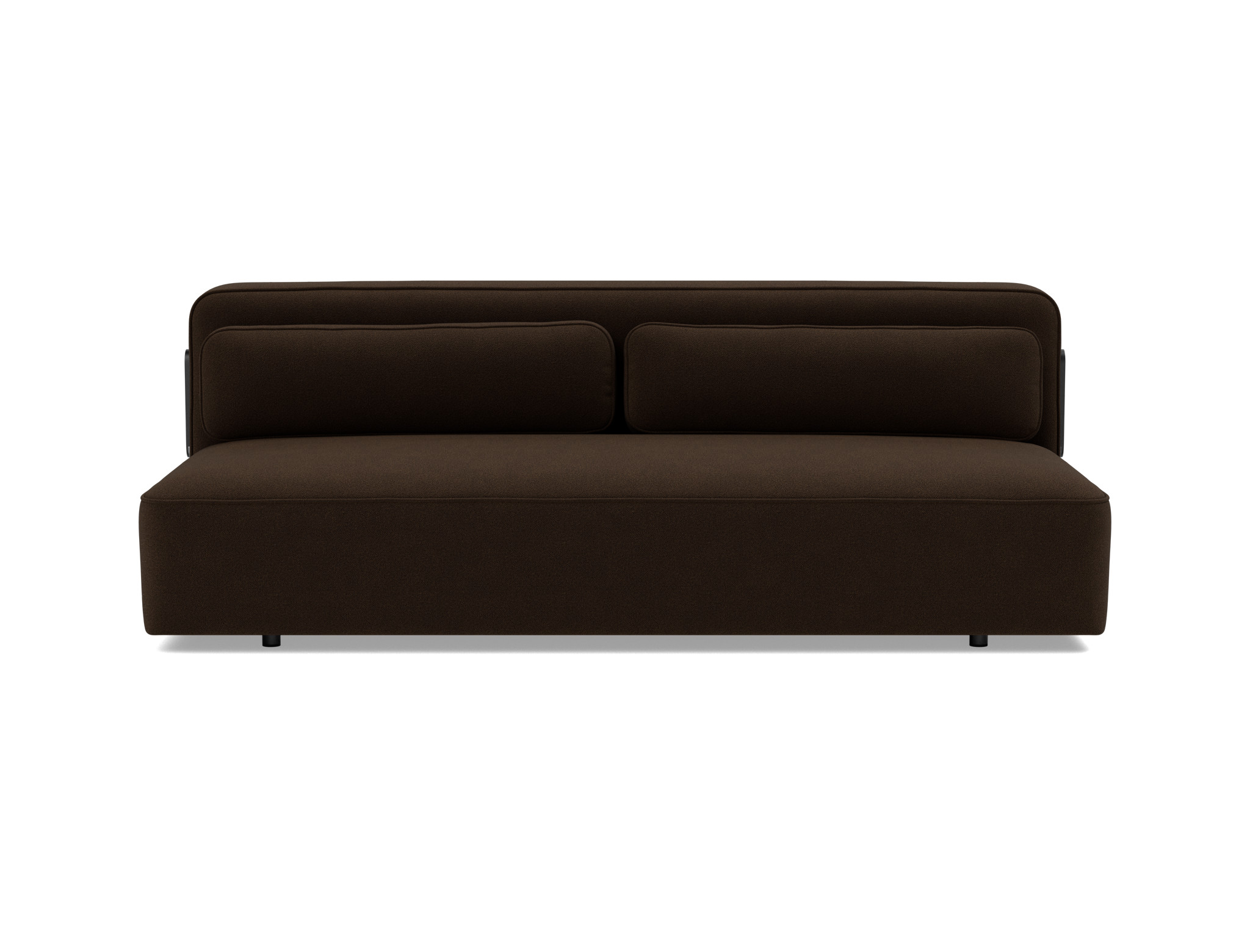 Schlafsofa Yonata Strukturierter Stoff Taura 358-Chocco