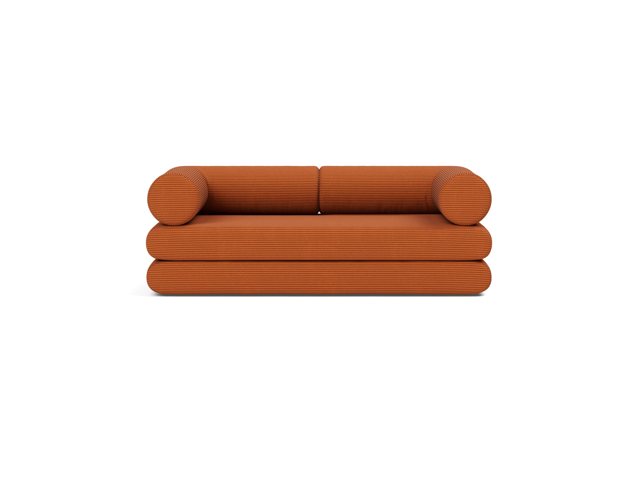 Tagesbett Circlus mit L-förmigen Armlehnen Kord Corduroy 595-Burnt-Orange