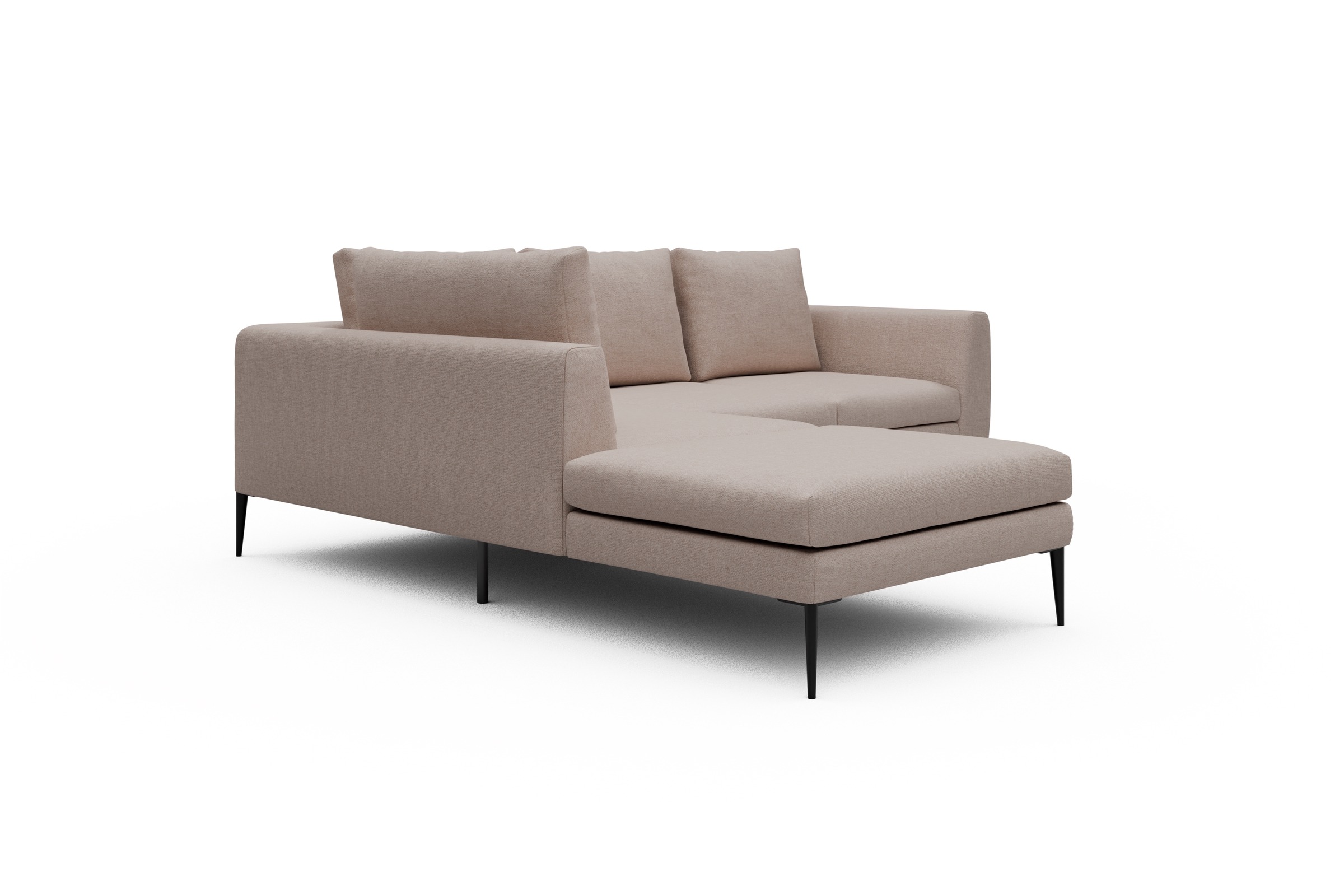 Ecksofa Paul Relax-Ecke links mit 2-Sitzer Weda-Sand