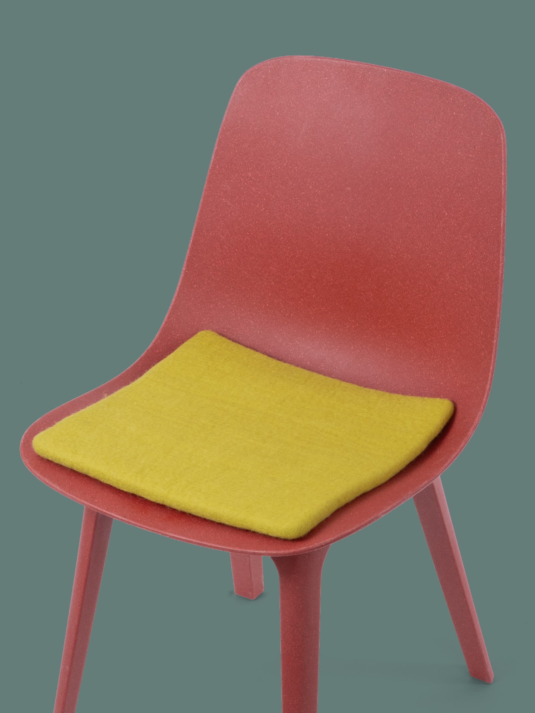 myfelt Kata Filz-Sitzauflage Gelbgrün 36 x 36 cm