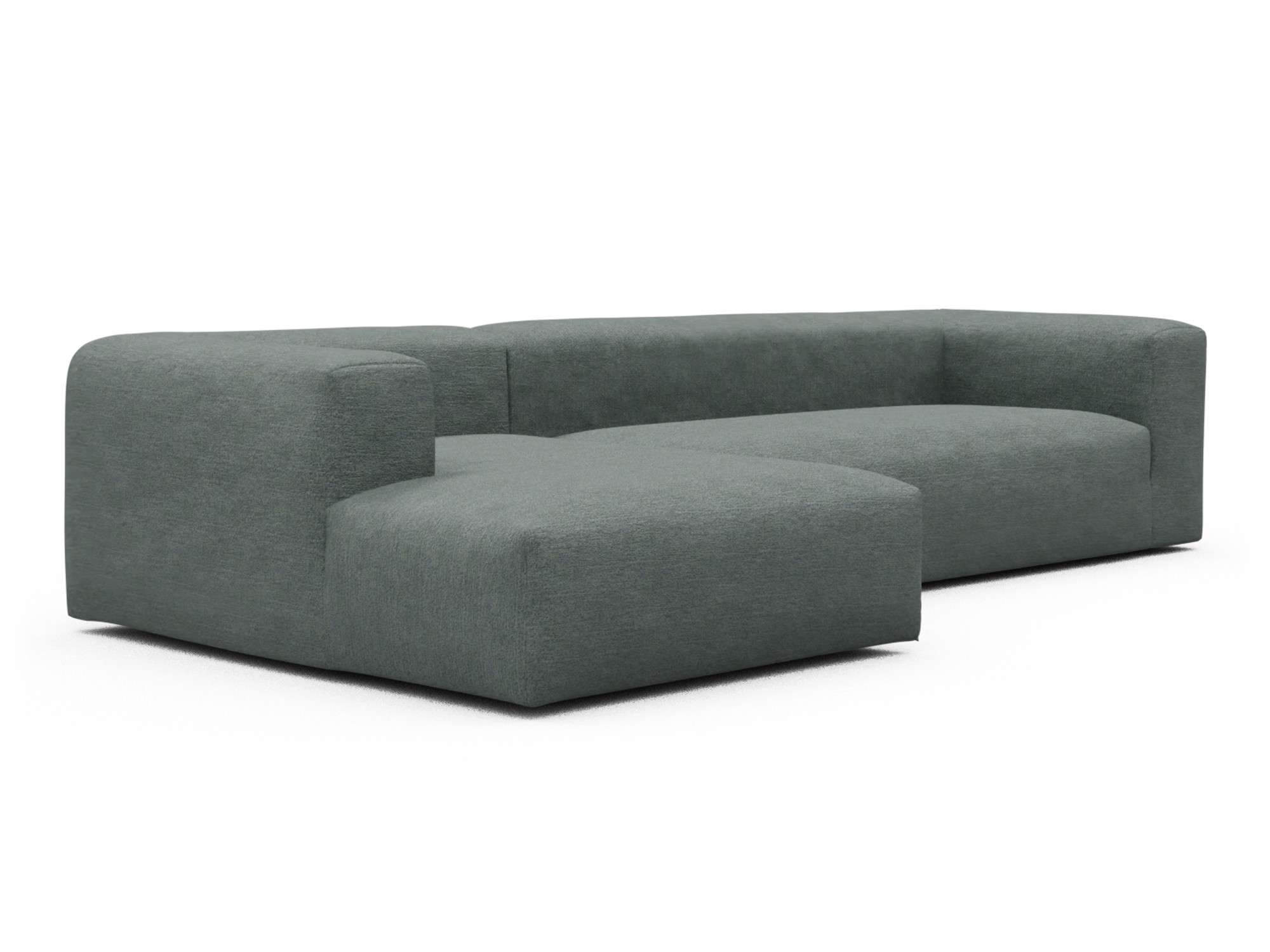 Skandi Home Ecksofa Fred Chaiselongue links mit 2,5-Sitzer Carreno-Ice-Blue moebelfaktor