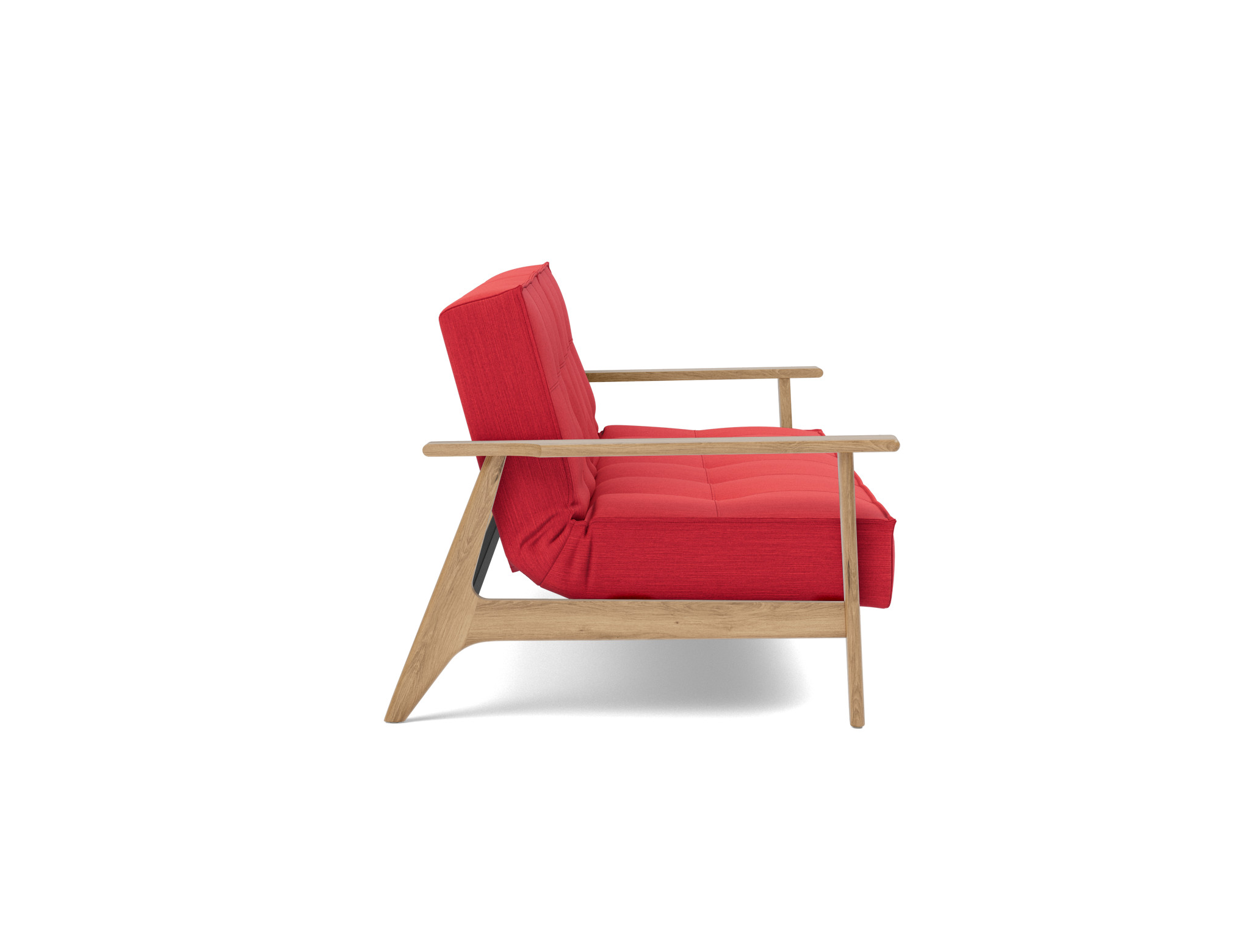 Schlafsofa Splitback Frej Flachgewebe Elegance 511-Red