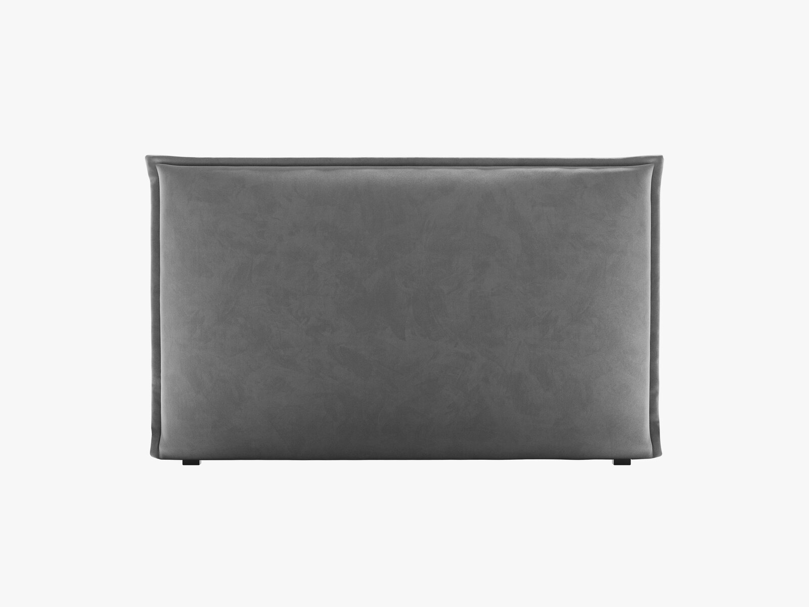 Micadoni Monica Samtiger Kopfteil 140 cm (H 95 cm) Samt Paris Grau 140x95