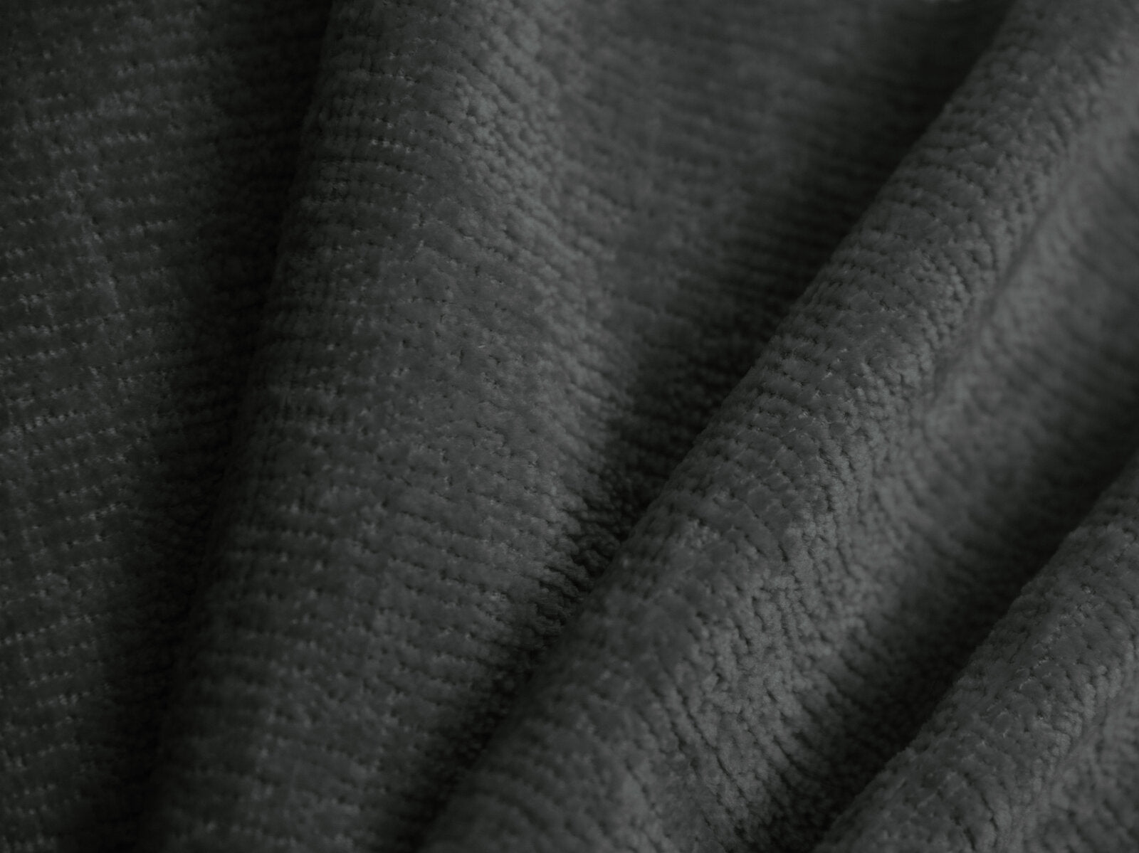 Micadoni Stauraumbett mit Kopfteil Solange Chenille Perfect Harmony Dunkelgrau 160x200