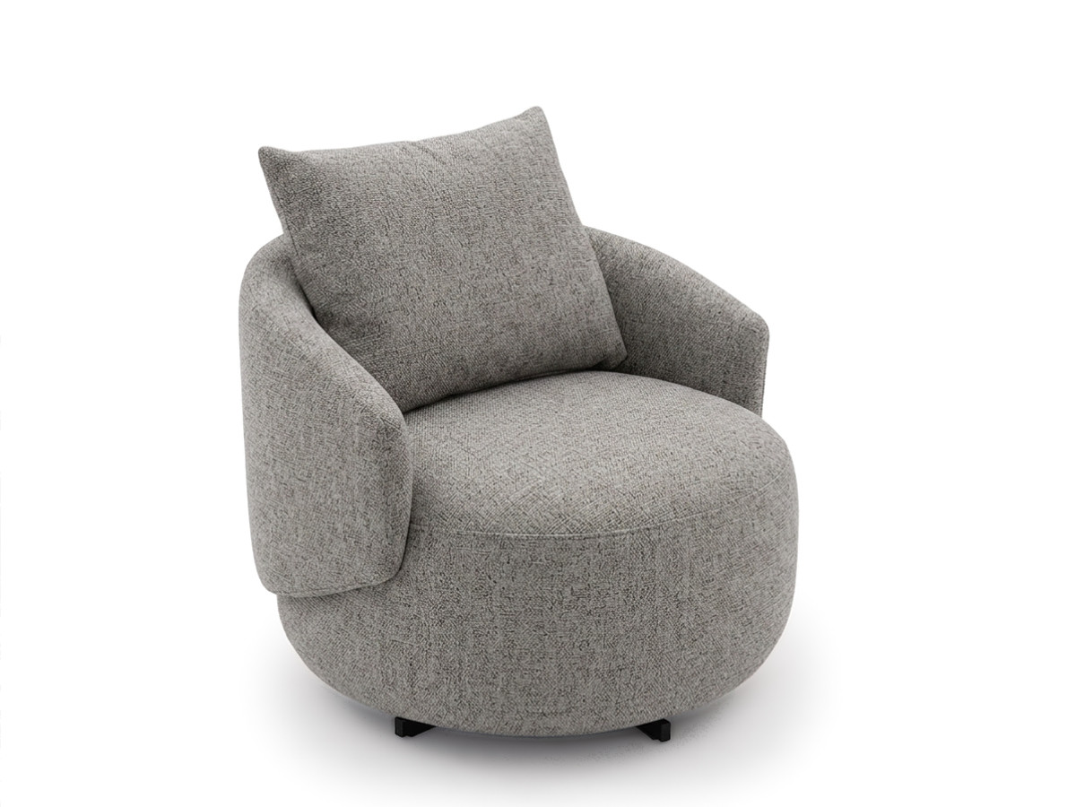 Bobochic Lexie Sessel Melange-Stoff Taupe