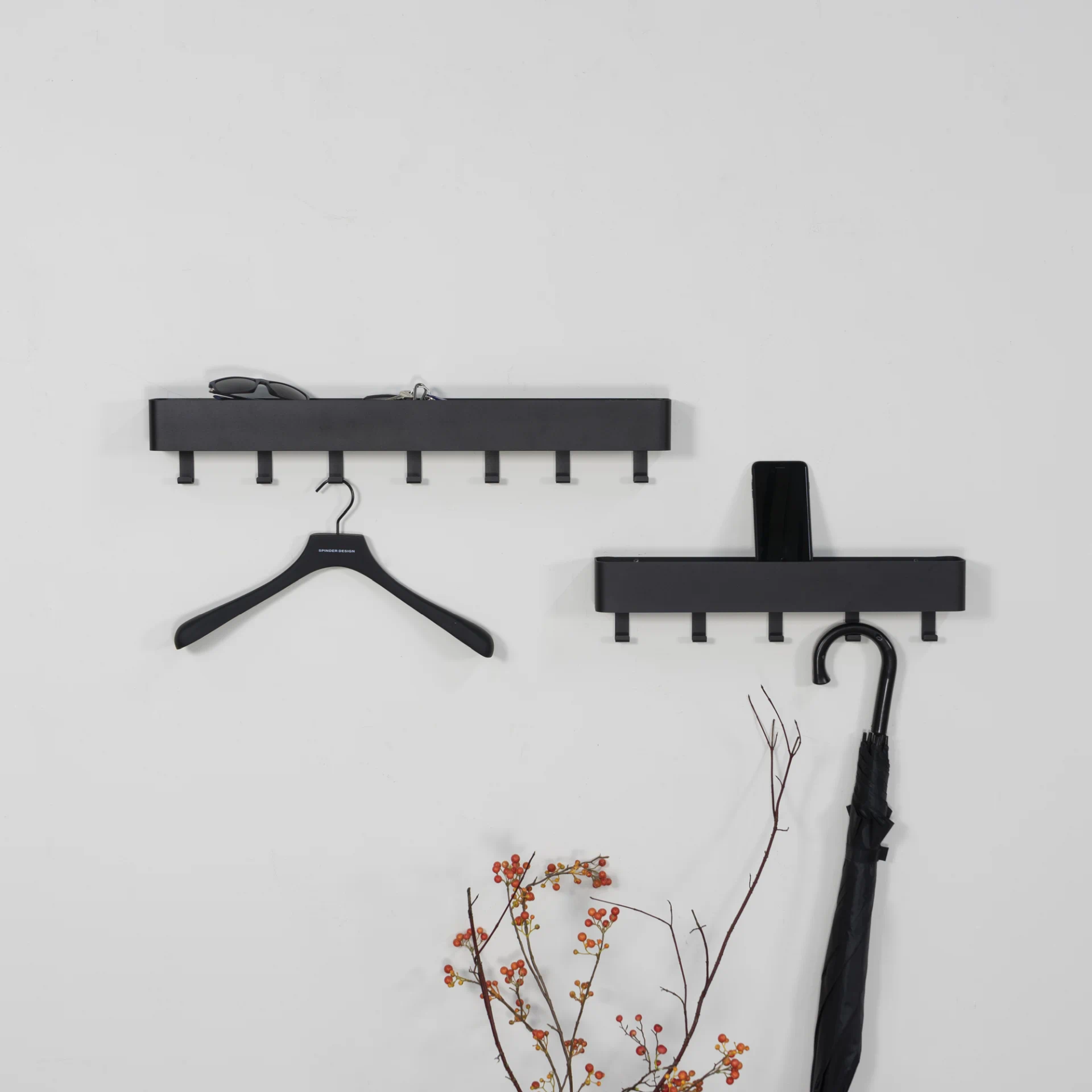 Spinder Design Play 7 Wandgarderobe Schwarz