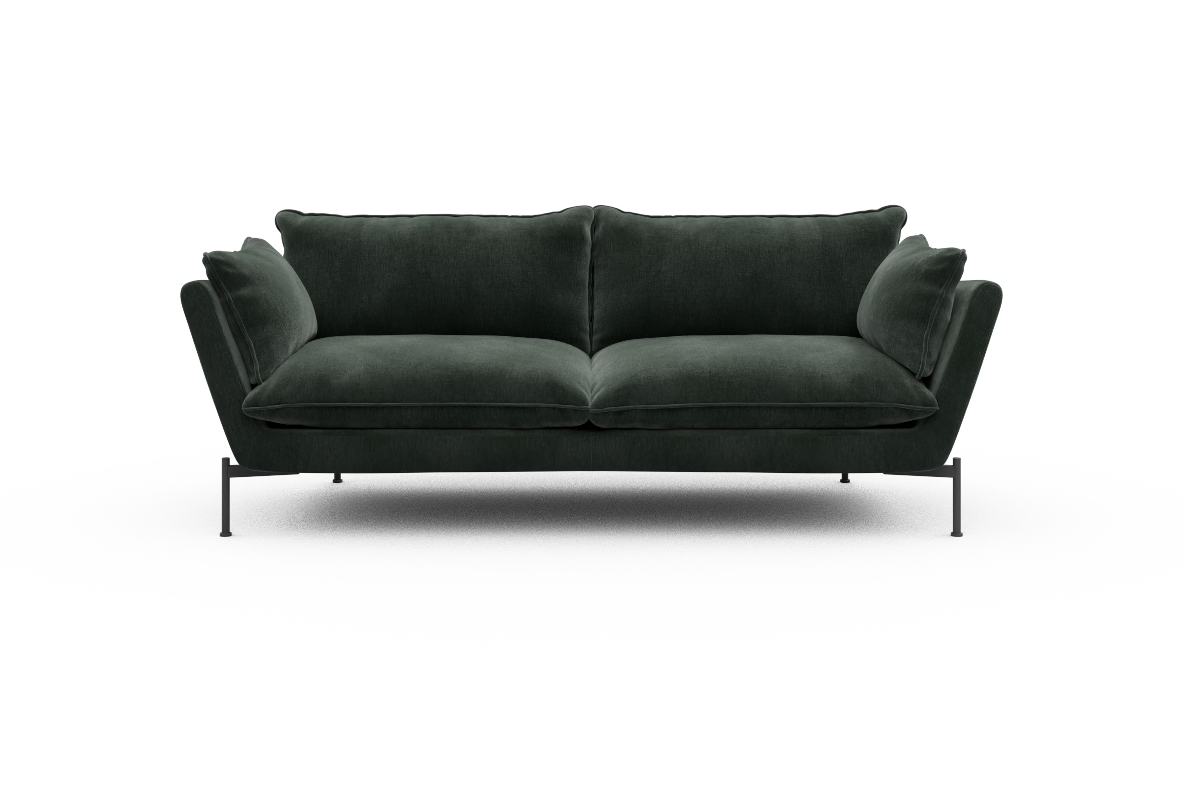 Skandi Home Sofa Anton PREMIUM 3-Sitzer Smooth-Laurel-Green moebelfaktor