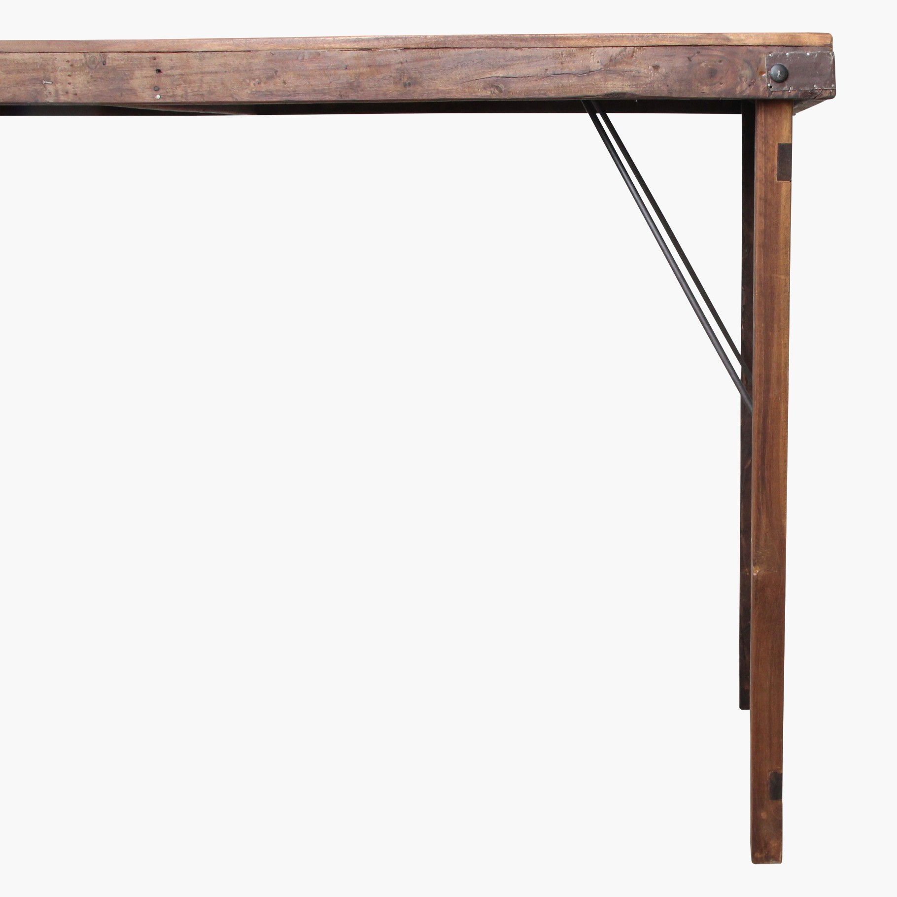 Raw Materials Klapptisch Vintage Recyclingholz Braun