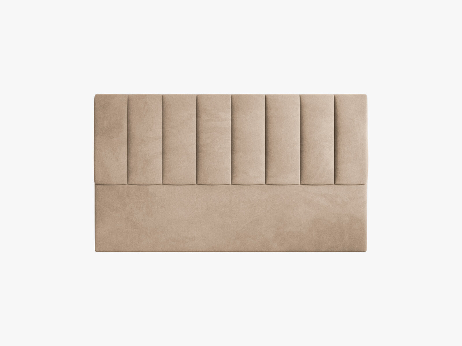 Micadoni Marl Samtiger Kopfteil 140 cm (H 95 cm) Samt Magic Velvet Mandelbeige 160x95