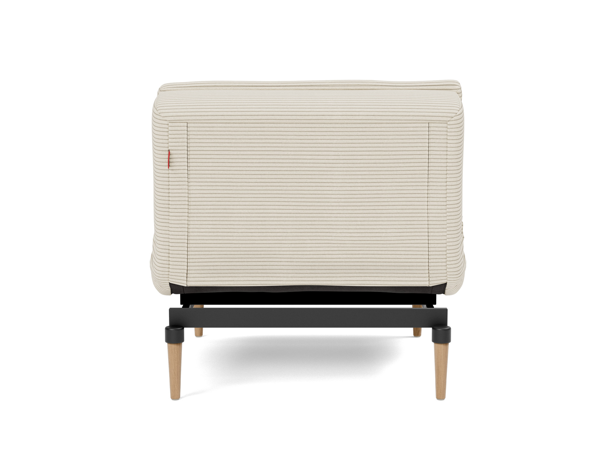 Sessel Dublexo Kord Corduroy 594-Ivory Beine Styletto Eiche hell