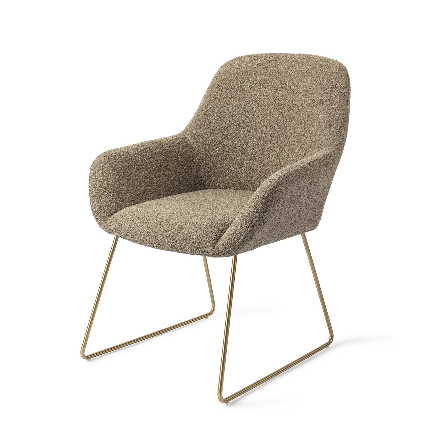 Jesper Home Esszimmerstuhl Kushi Moss Meadow Slide Gold