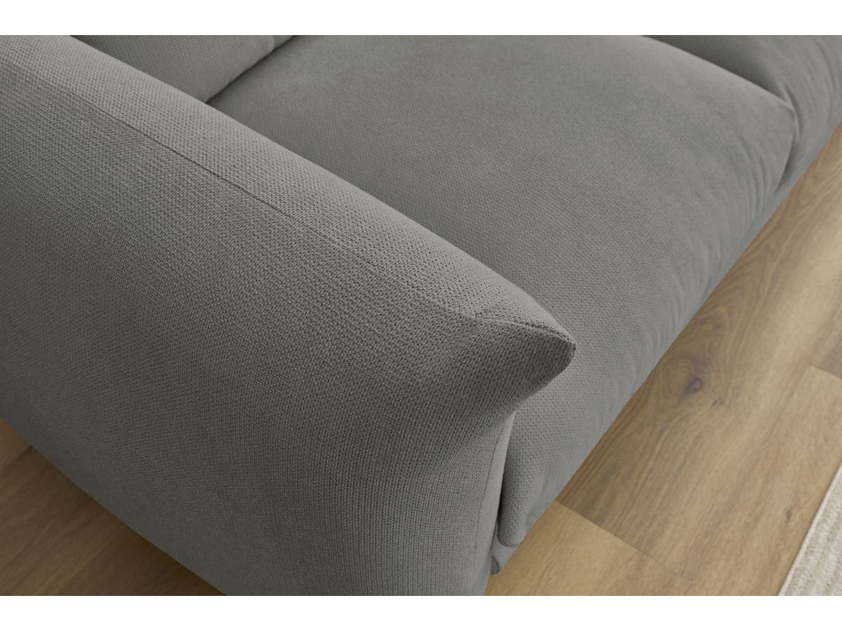 Bobochic Ernest Sofa 2-Sitzer Stoff Dunkelgrau