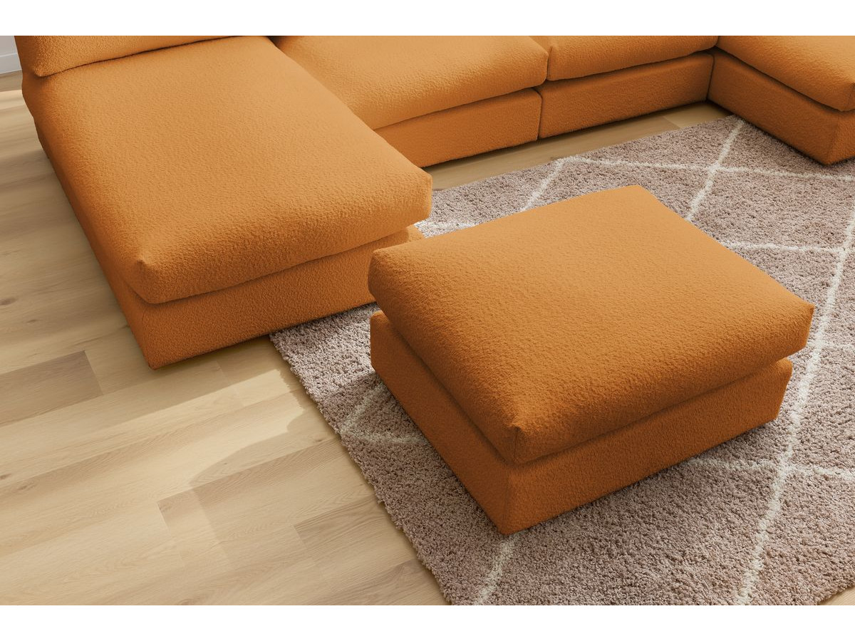 Bobochic Paris Wohnlandschaft Bouclé-Stoff Gelb