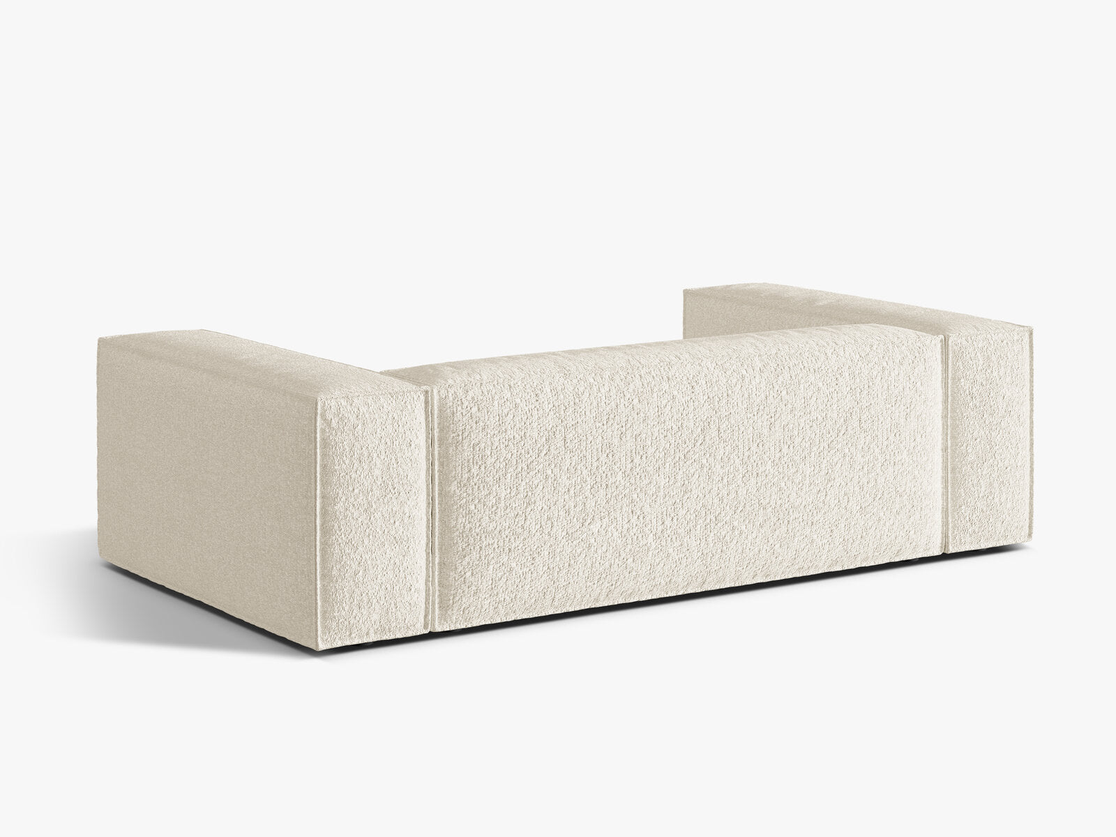 Micadoni Sofa Nuria 3-Sitzer Boucle Elfenbein