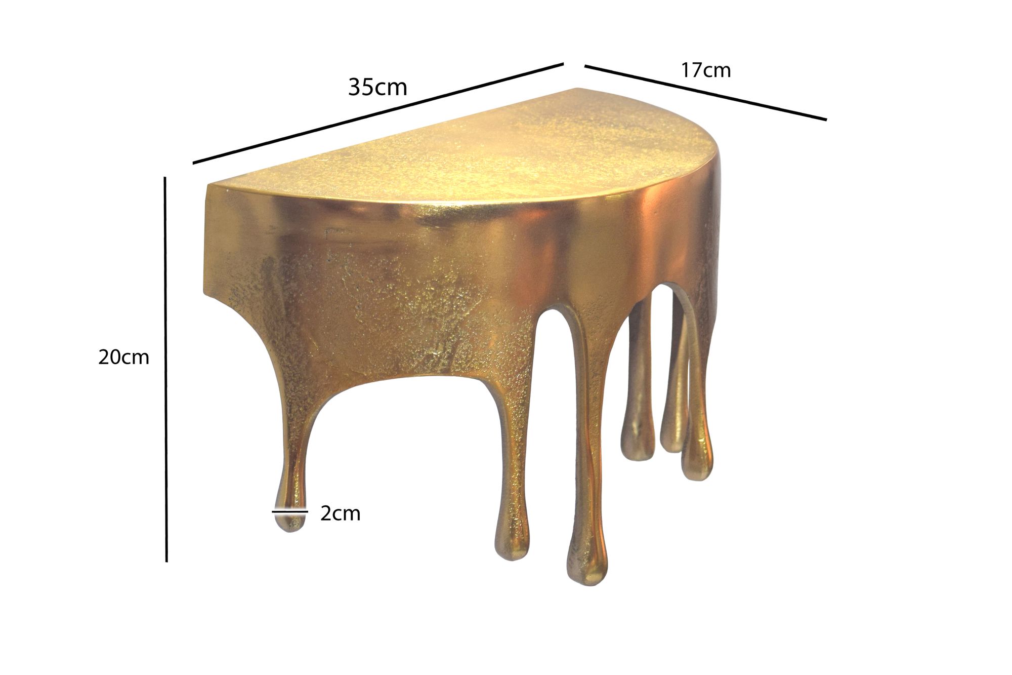 Wandregal Rodoy Aluminium Gold 35 × 17 × 20 cm