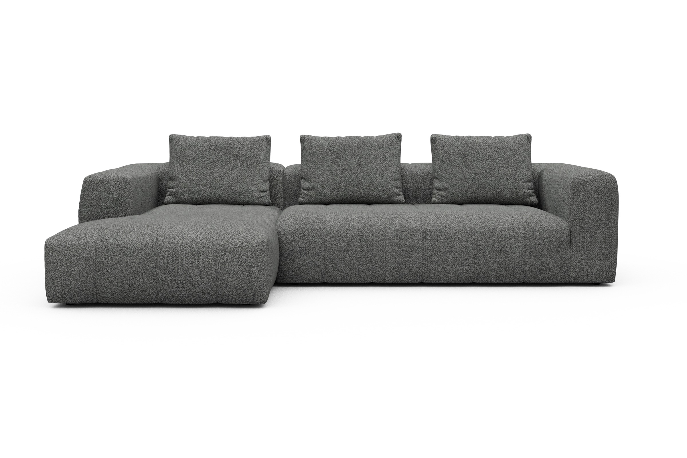 Hugo 2,5-Sitzer Armlehne rechts mit Chaiselongue Vanora-Warm-Grey moebelfaktor