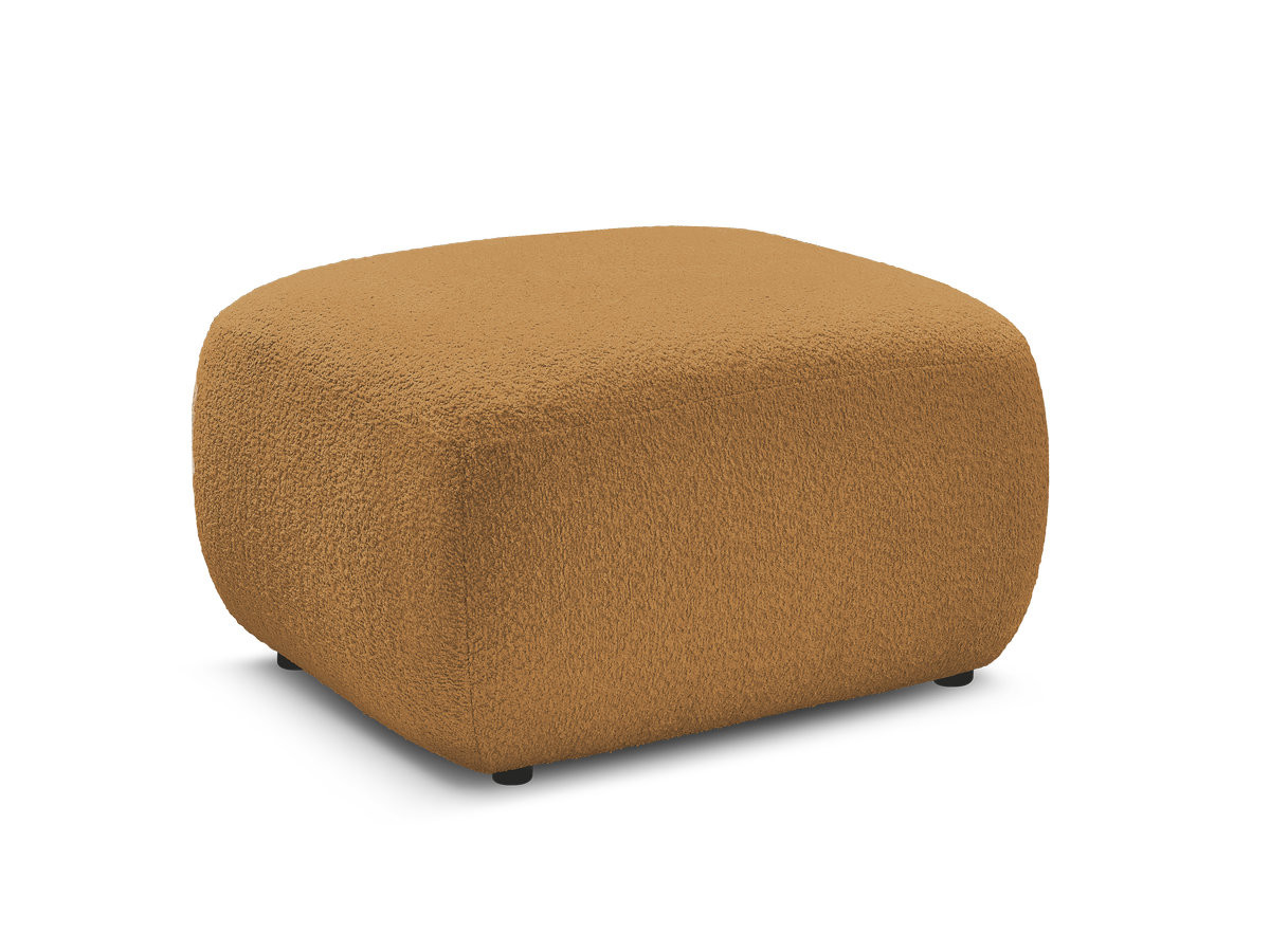 Bobochic Montaigne Pouf Bouclé-Stoff Gelb