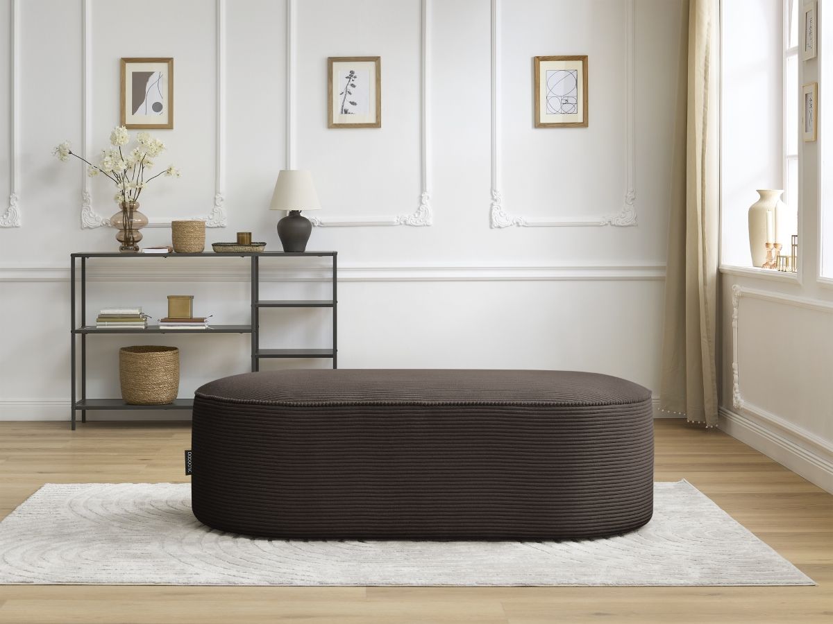 Bobochic Rousseau Pouf Cordsamt Braun