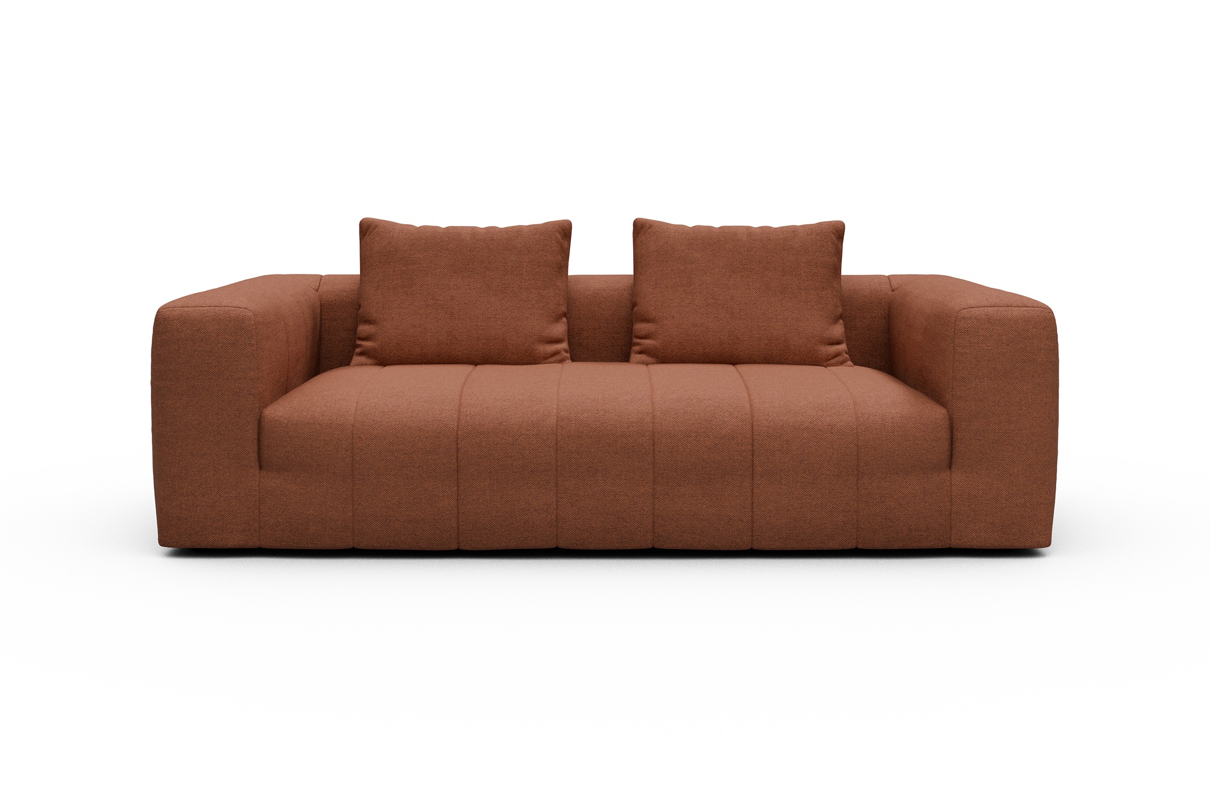 Sofa Hugo 3-Sitzer Weda-Rust