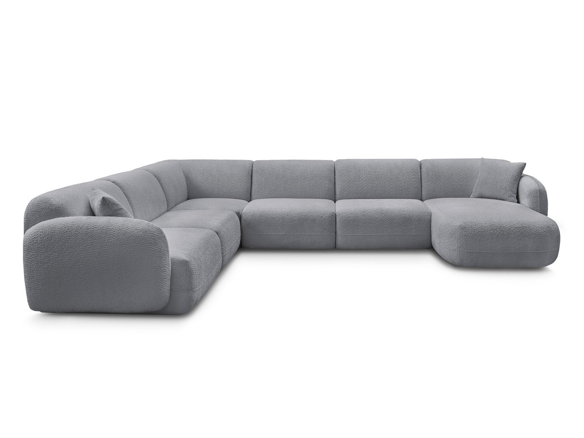 Bobochic Anda Wohnlandschaft Chenille Grau Ecke links