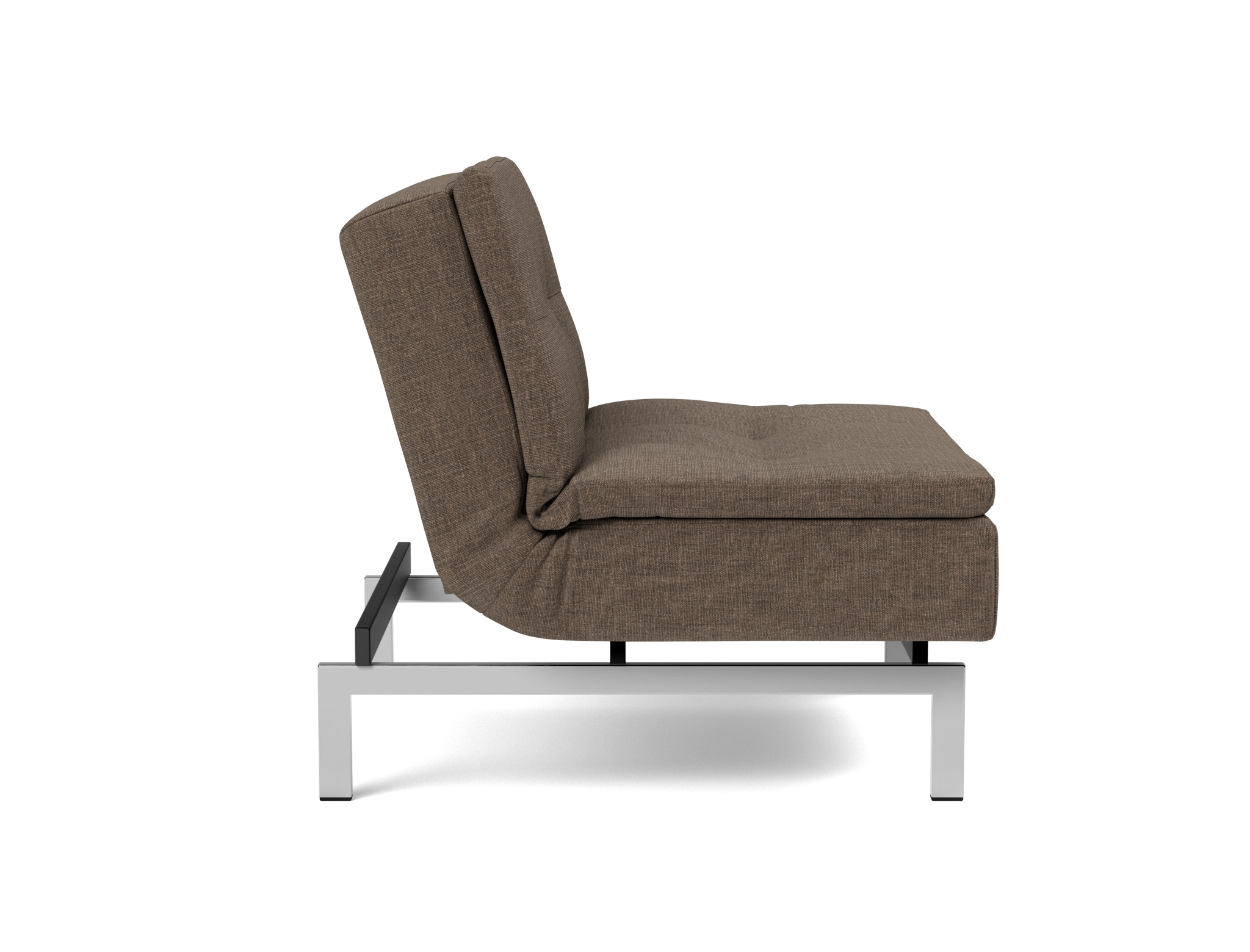 Sessel Dublexo Chenille Esina 411-Cedar-Brown Beine Chrom