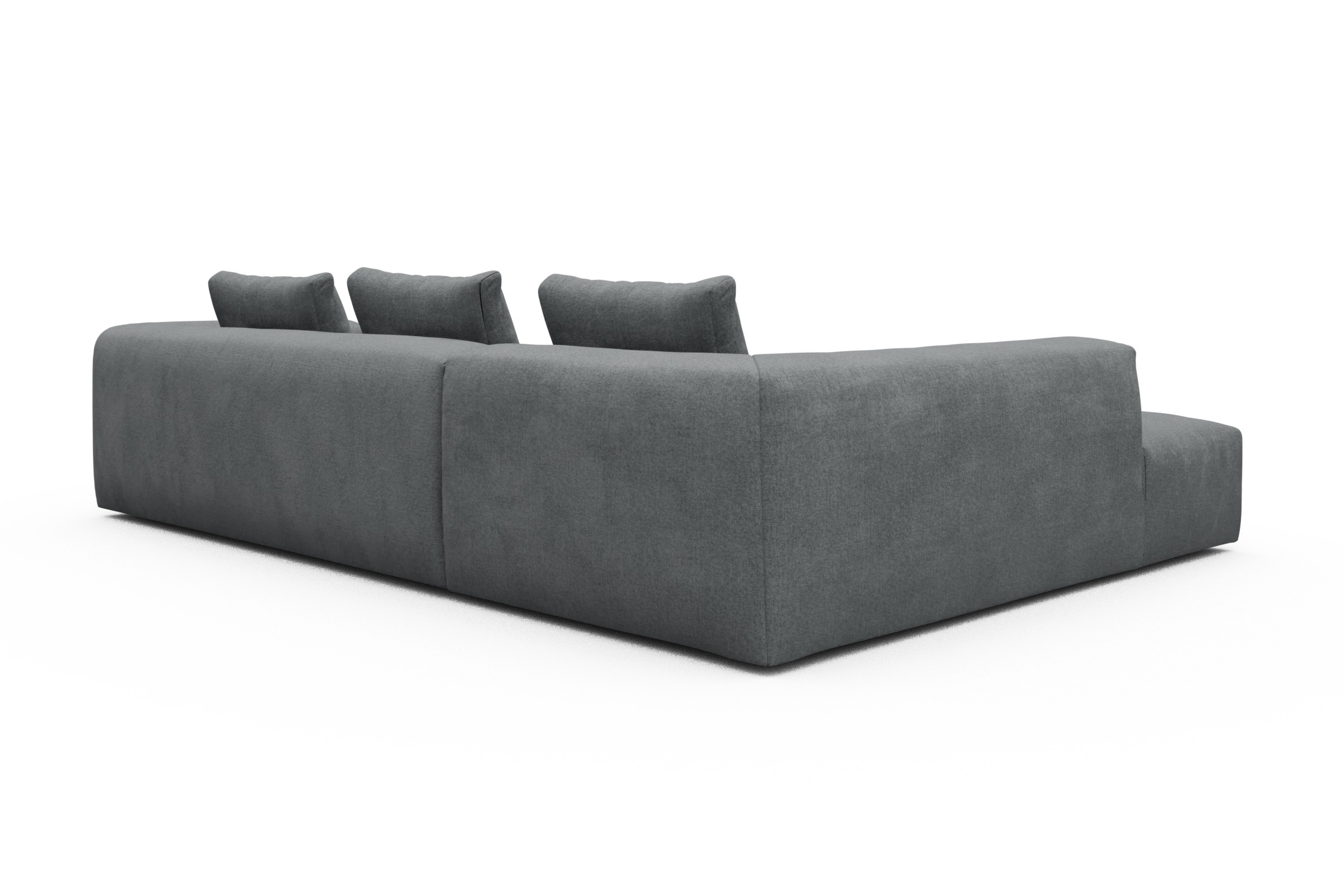 Ecksofa Fred Relax-Ecke links mit 2,5-Sitzer Casone-Gravel-Grey