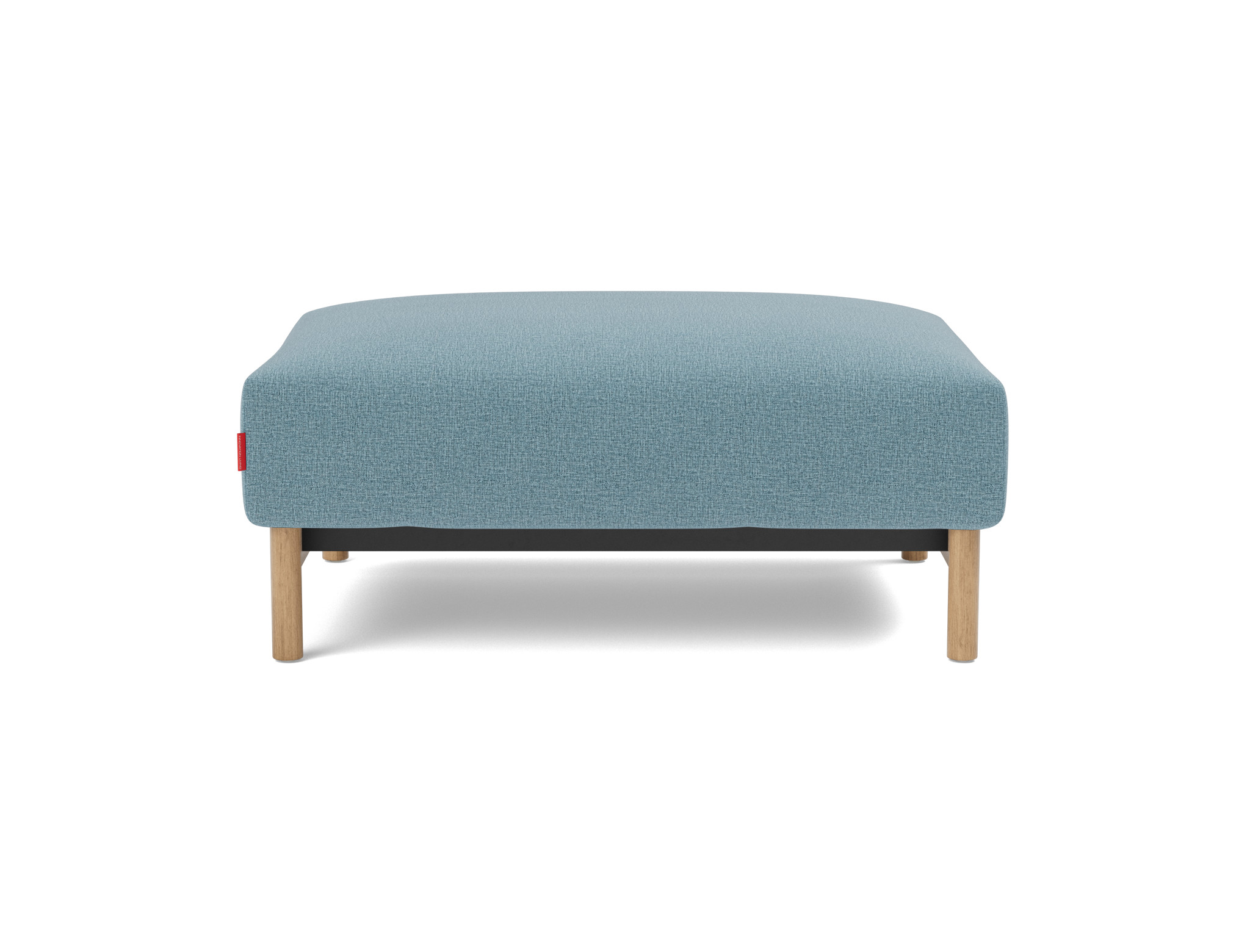 Hocker Malloy Flachgewebe Mixed Dance 525-Light-Blue Beine Eiche