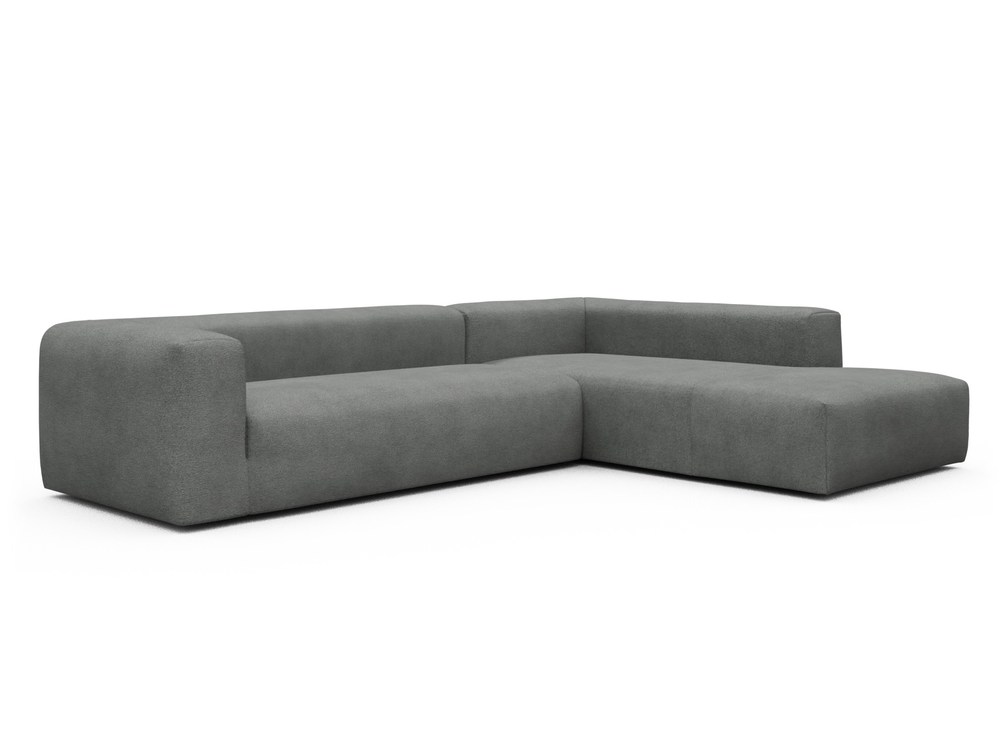 Skandi Home Ecksofa Fred Relax-Ecke rechts mit 2,5-Sitzer Boucle-Ash-Grey moebelfaktor