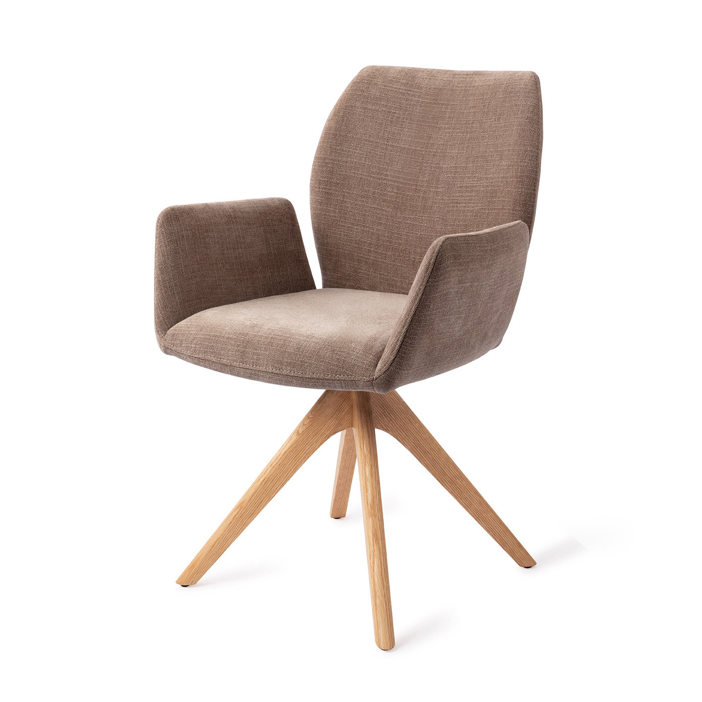Jesper Home Esszimmerstuhl Misaki Mocha Mist Revolve Eiche Natur