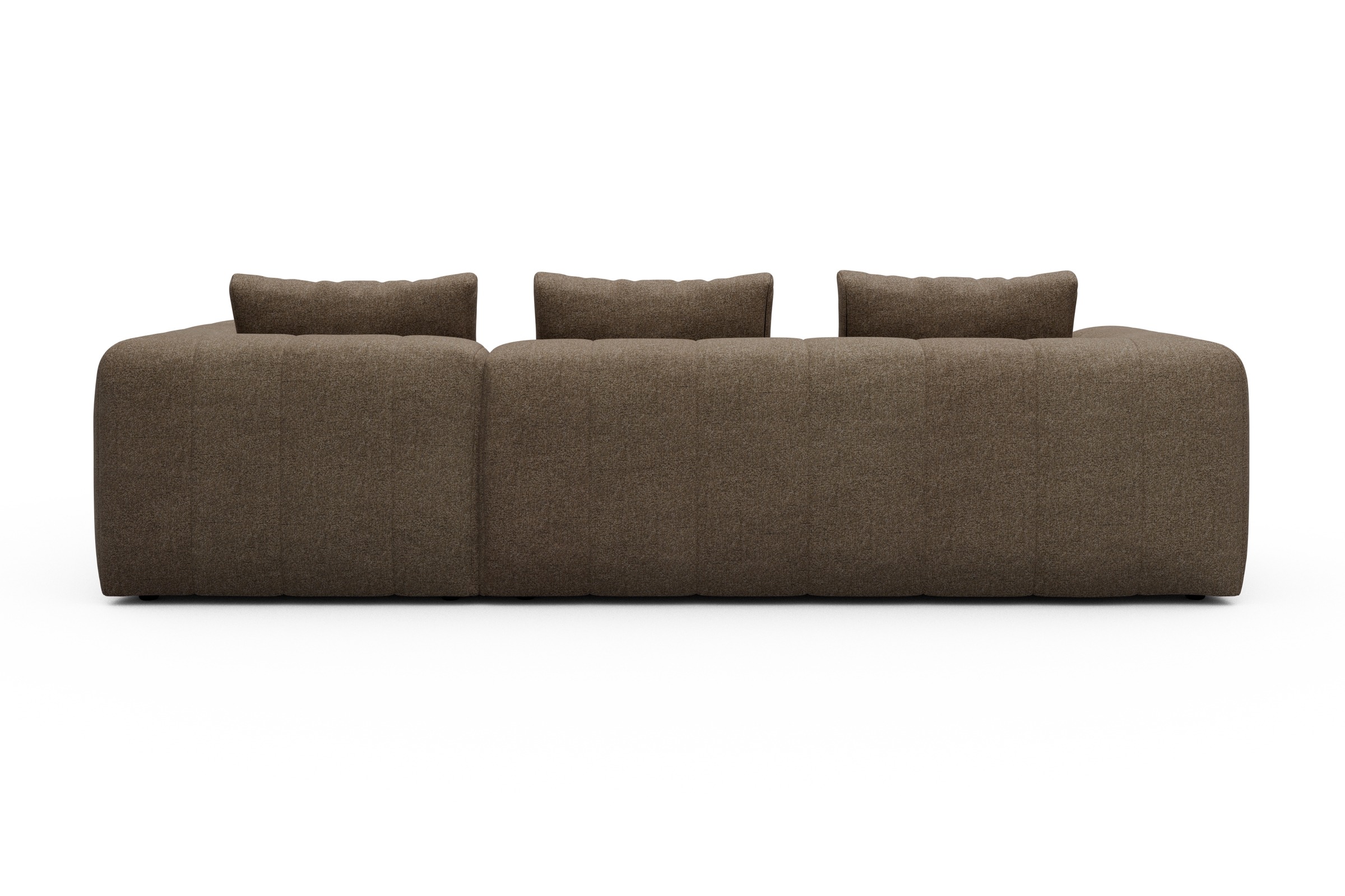 Ecksofa Hugo 2x 2,5-Sitzer Armlehne links Aivi-Khaki-Brown