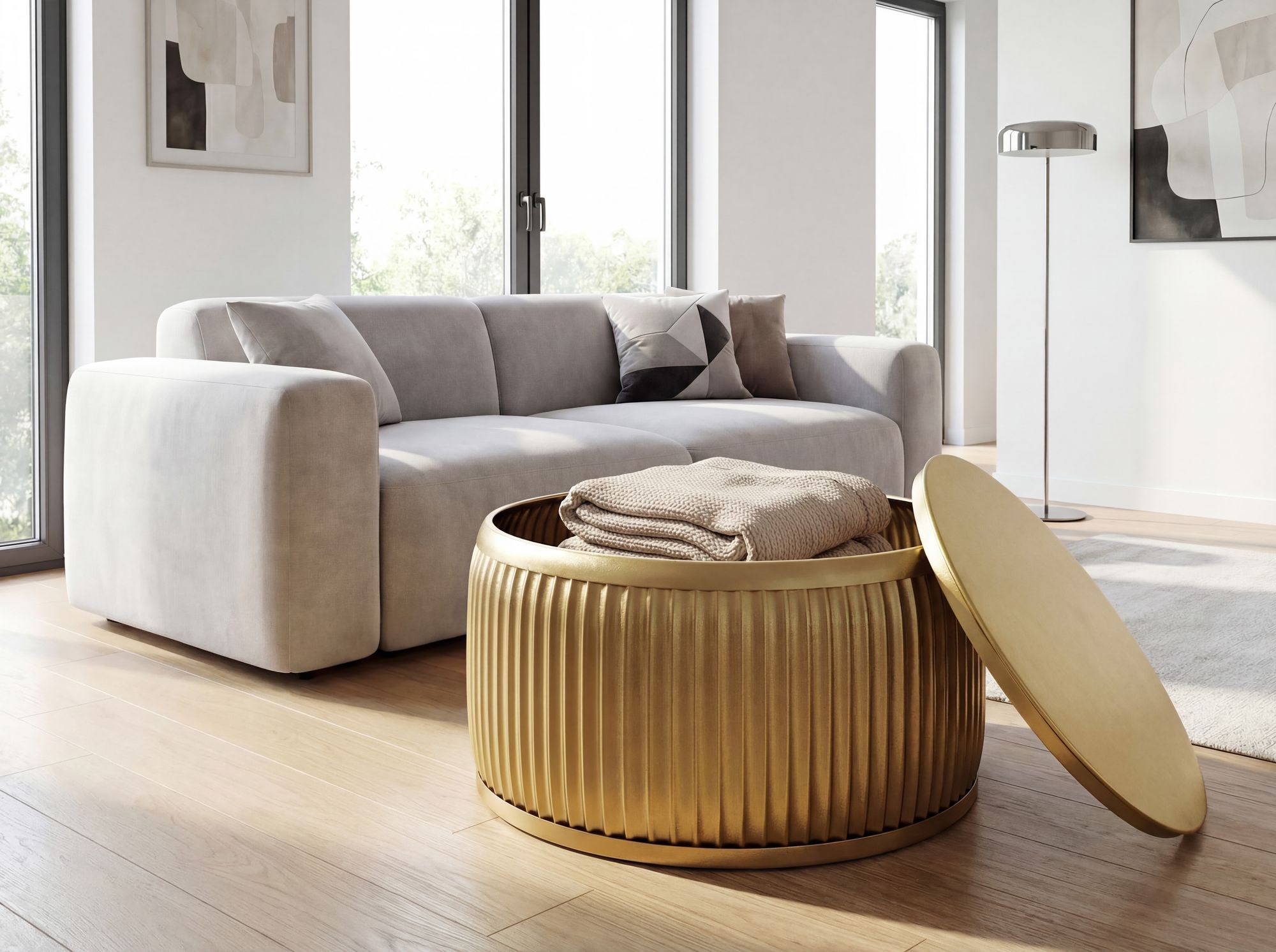 Couchtisch Langa Metall Gold Ø 60 cm