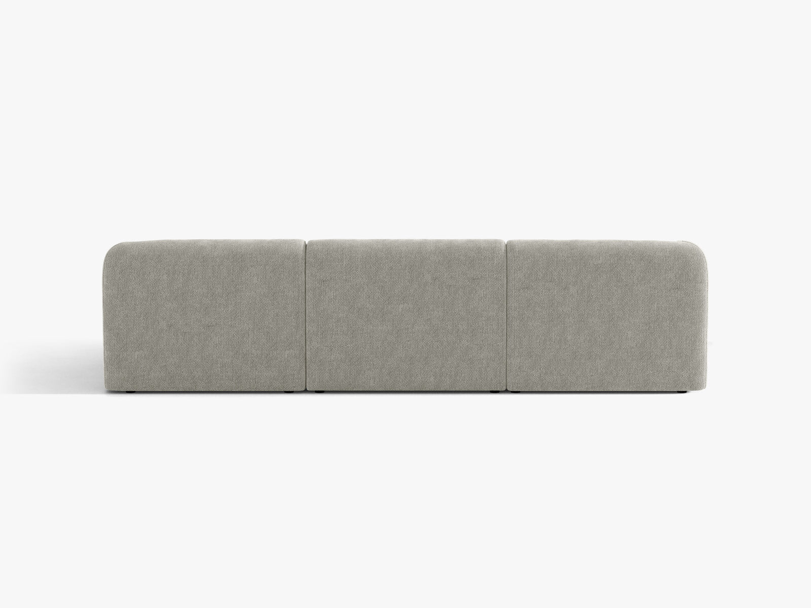 Micadoni Ecksofa Miley 4-Sitzer Rechts Chenille Haga Hellgrau