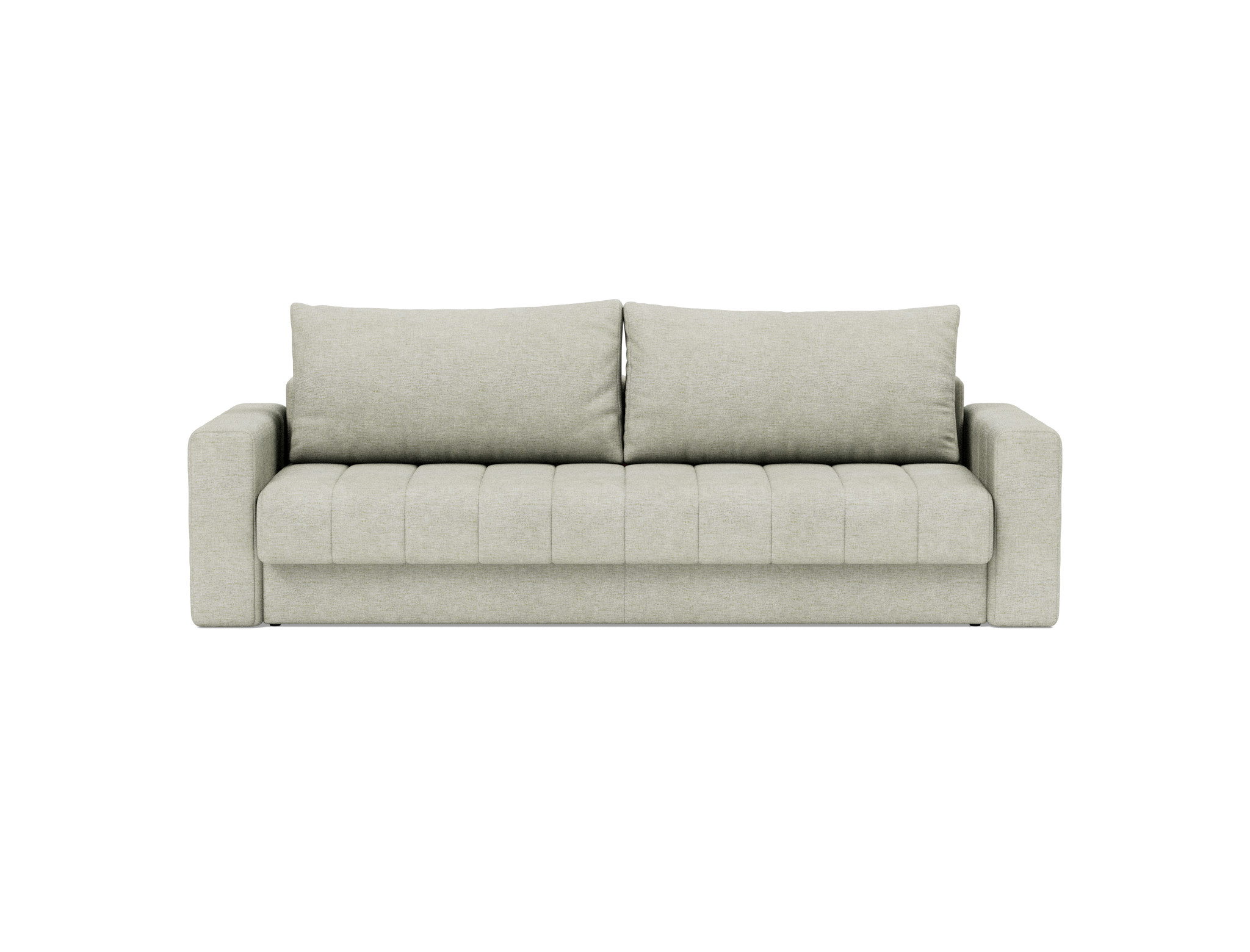 Schlafsofa Akello mit Armlehnen Flachgewebe Avella 280-Sand