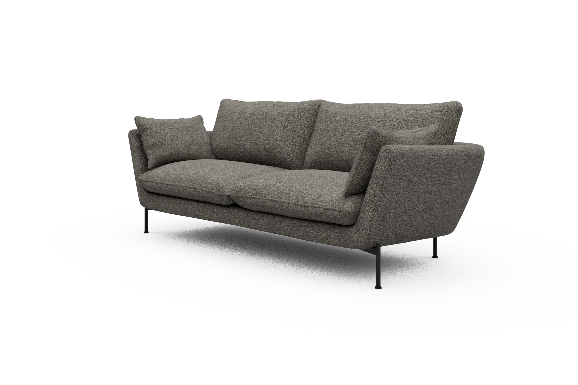 Sofa Anton 3-Sitzer Carreno-Sepie-Brown