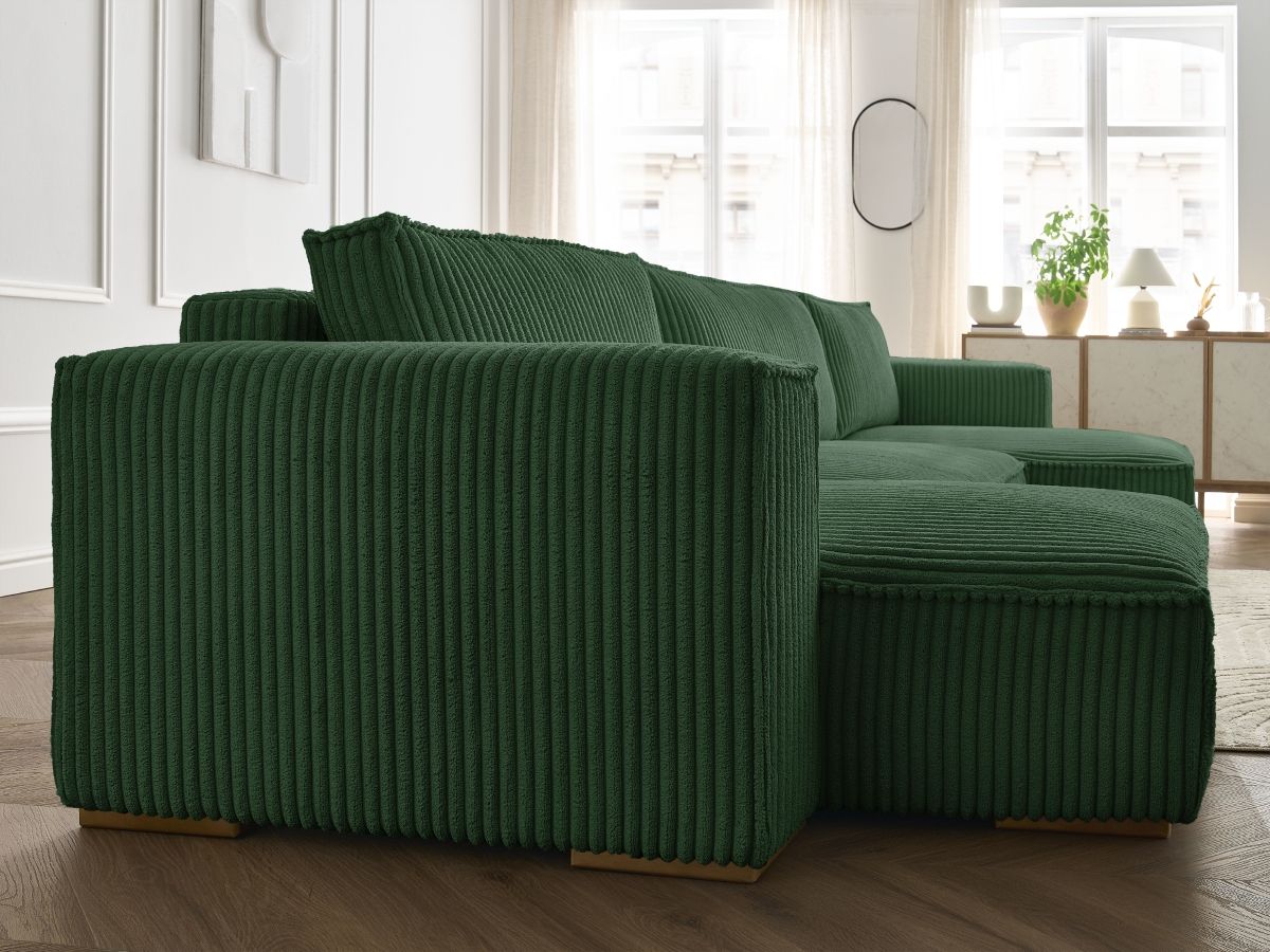Bobochic Chelsea Wohnlandschaft Breitcord weich Grün