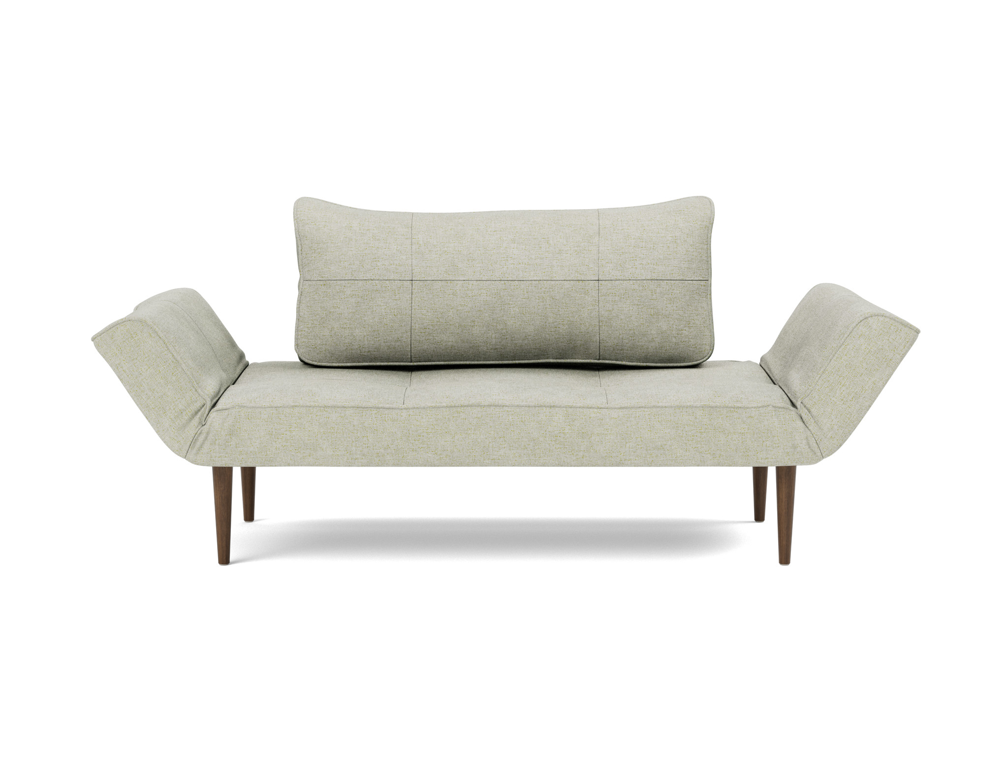 Tagesbett Zeal Flachgewebe Avella 280-Sand Beine Styletto Eiche dunkel