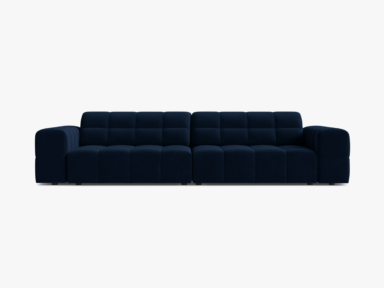 Micadoni Sofa Jennifer 4-Sitzer Samt Bluvel Königsblau