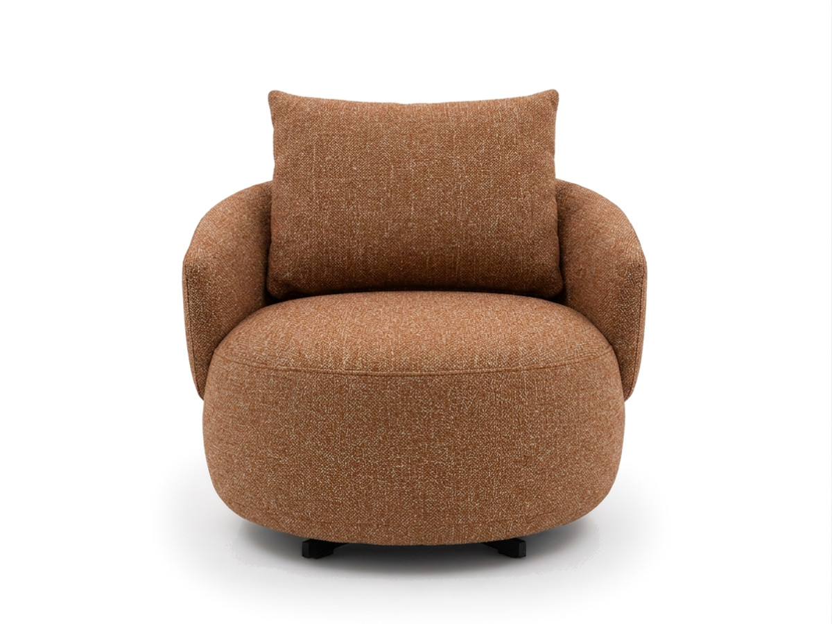 Bobochic Lexie Sessel Melange-Stoff Orange