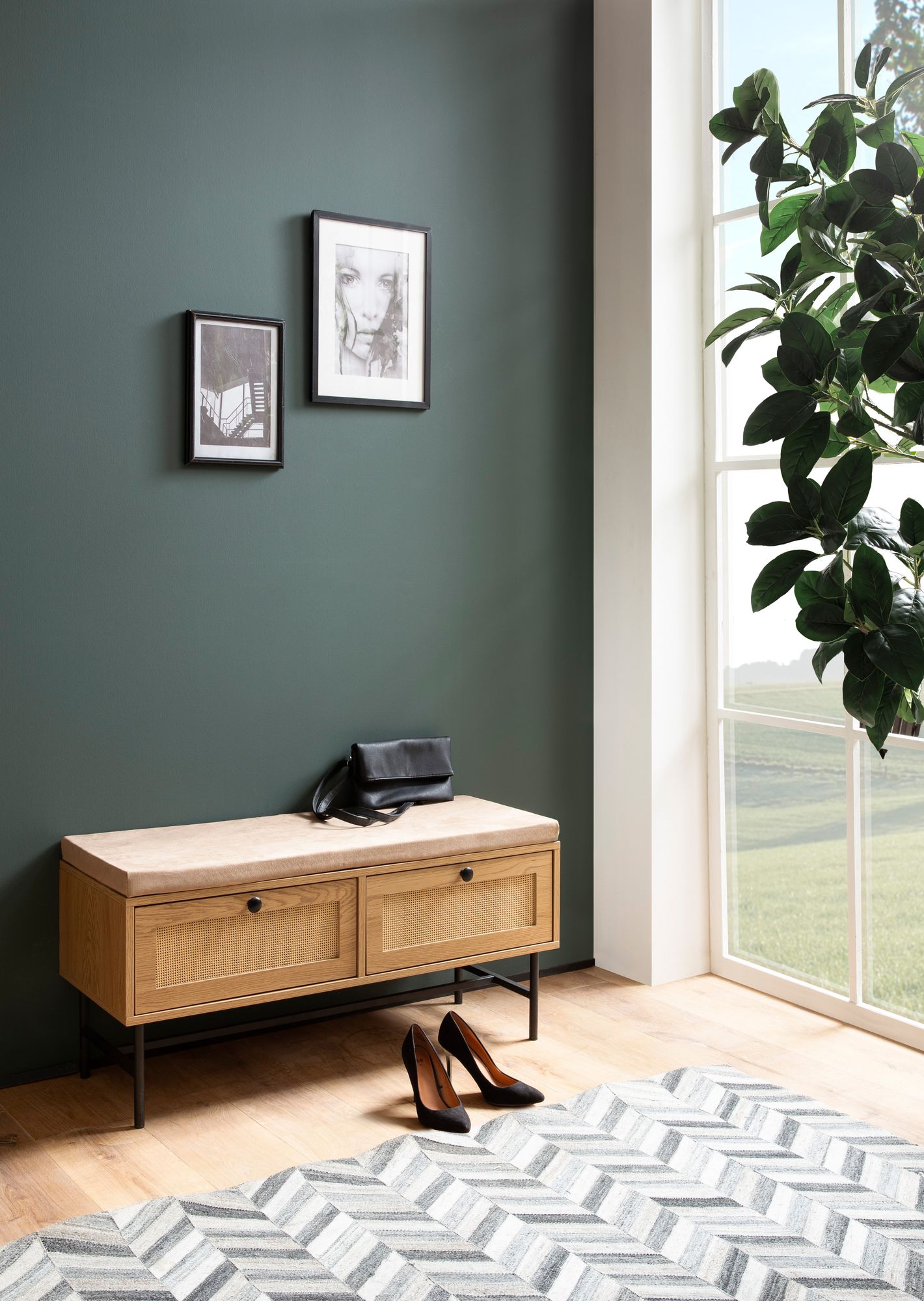 Schuhbank Finnsnes Braun 100 × 38 × 48 cm