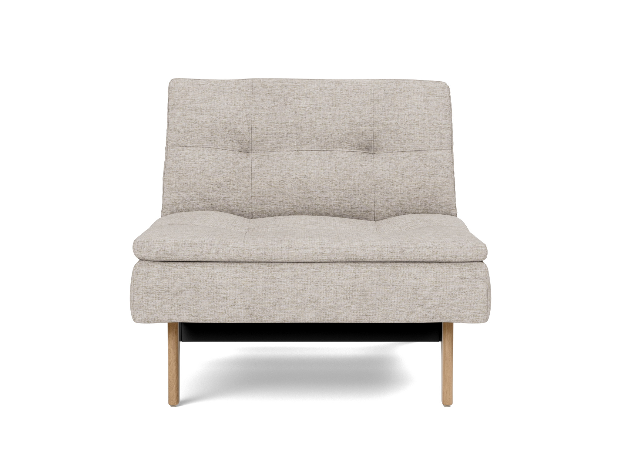 Sessel Dublexo Chenille Yuveno 471-Sand Beine Eiche