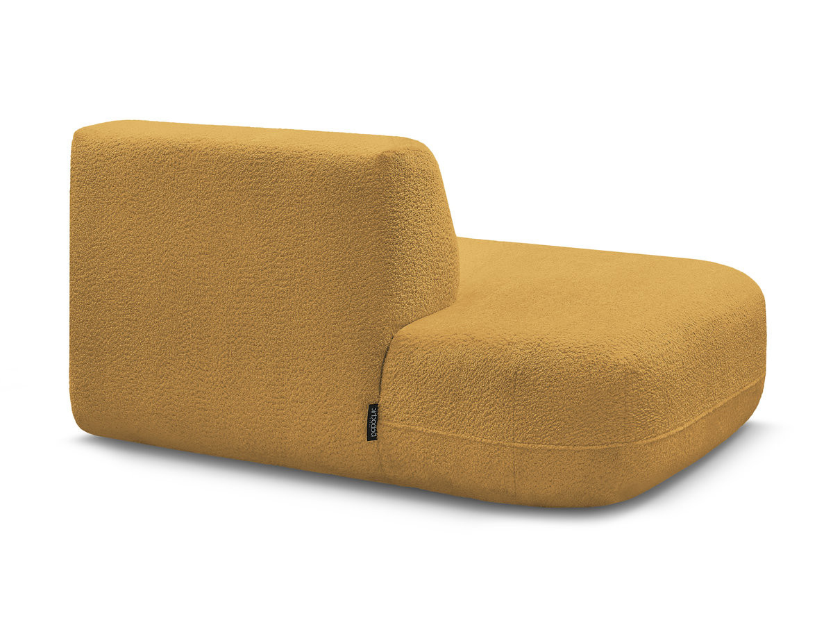 Bobochic Anda Sofamodul 2-Sitzer Chenille Gelb Ecke links