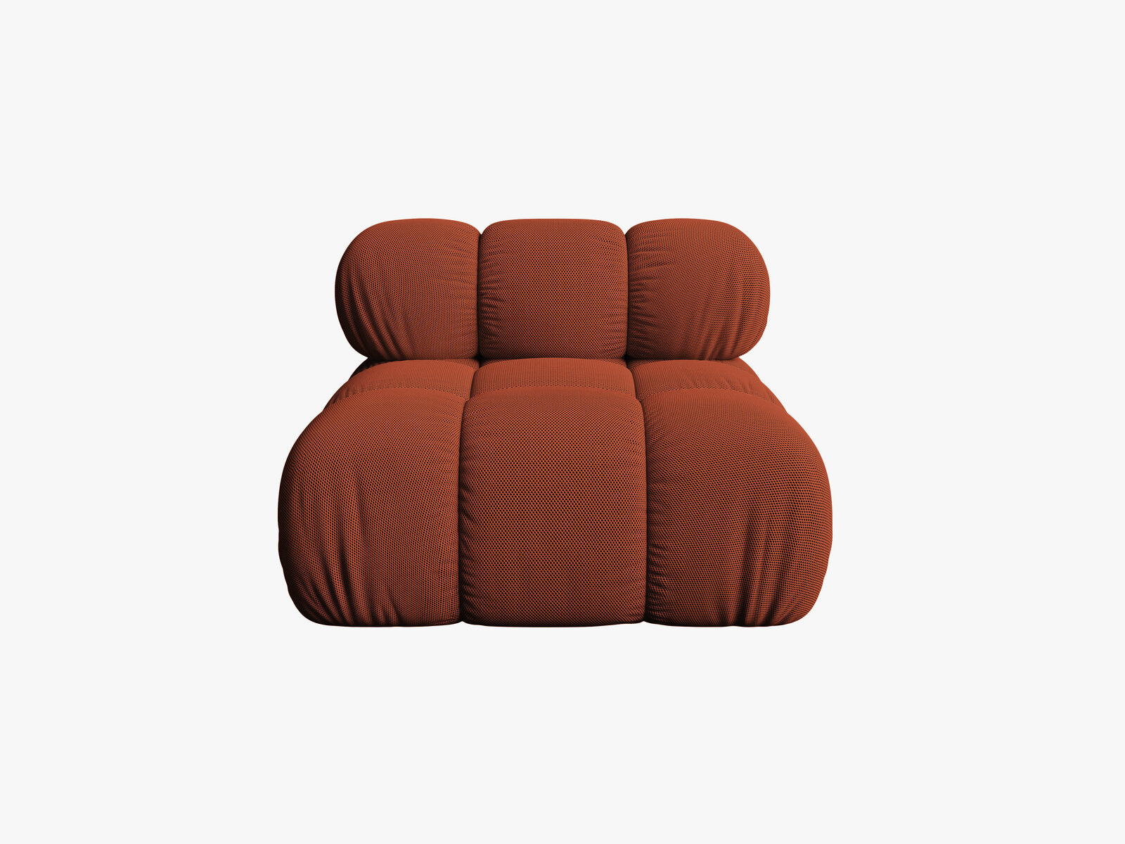Micadoni Armloses Modul Bellis 3D-Stoff Sonic Ziegel