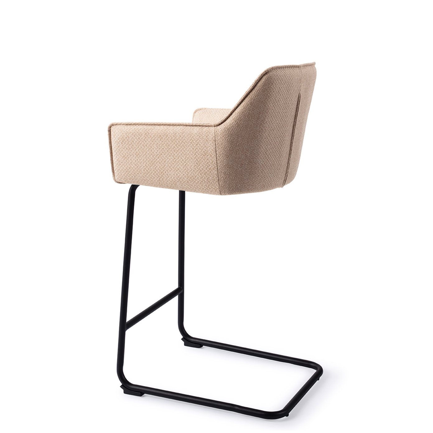 Jesper Home Barhocker Hofu Wild-Walnut Arch Schwarz Barhöhe (75cm)