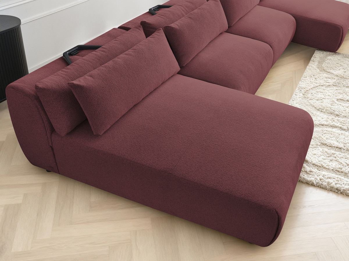 Bobochic Jana Wohnlandschaft Melange-Stoff Rot